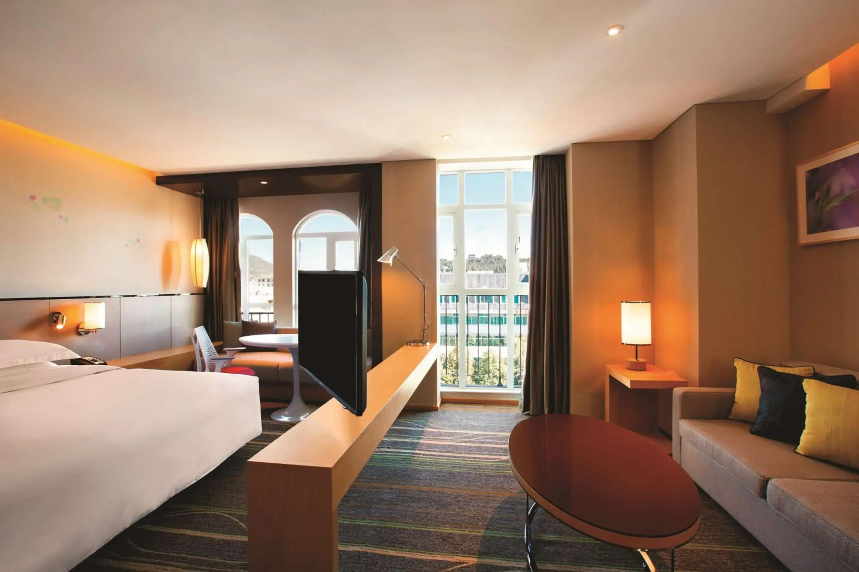 Living room, Bed in Hilton Garden Inn Lijiang Living room, Bed in Hilton Garden Inn Lijiang