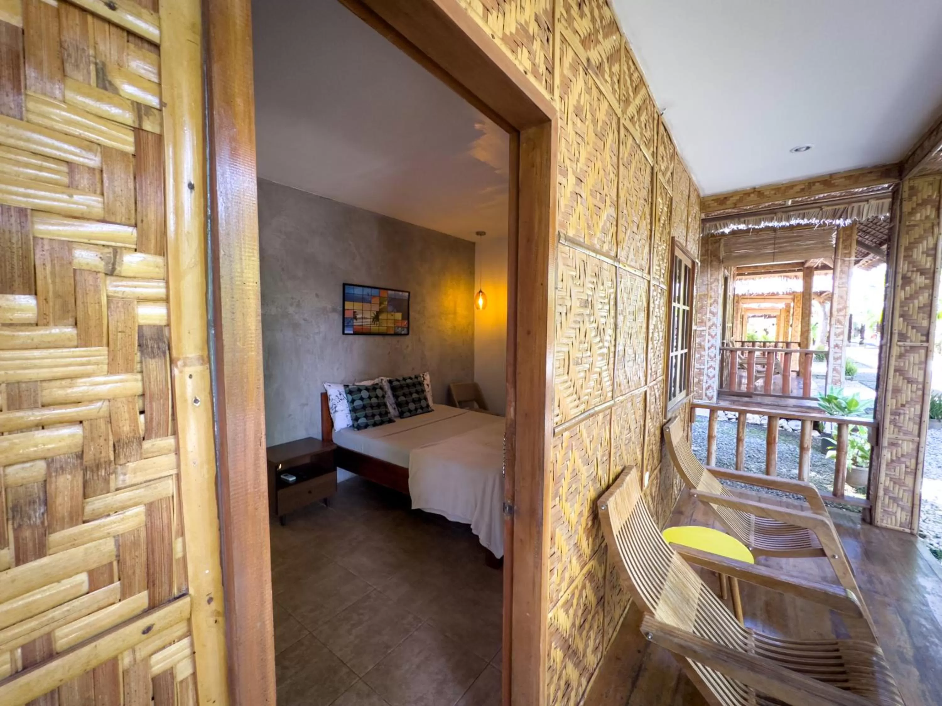 Balcony/Terrace, Bed in Alona Pawikan