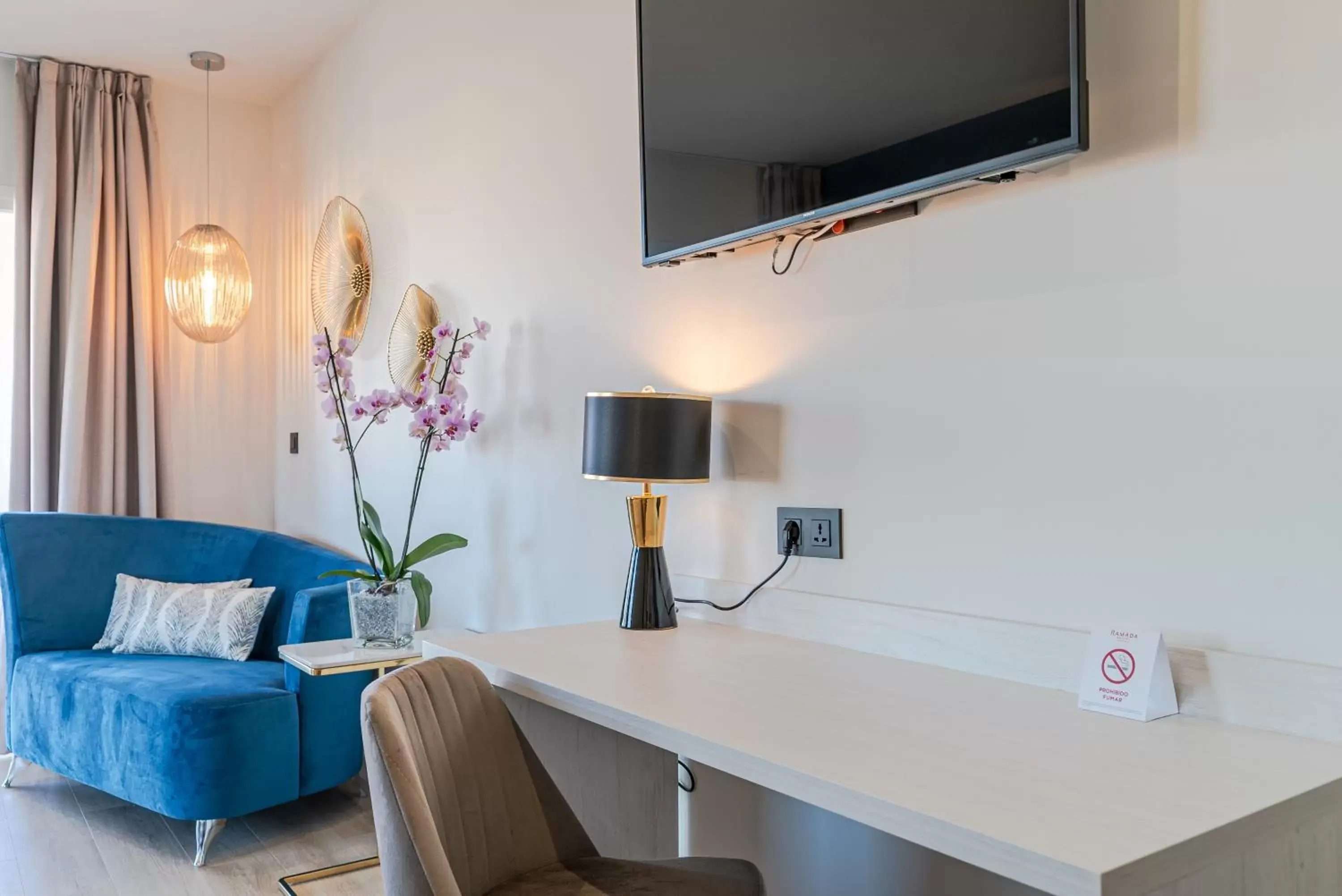 Bedroom, TV/Entertainment Center in Ramada Resort by Wyndham Puerto de Mazarron