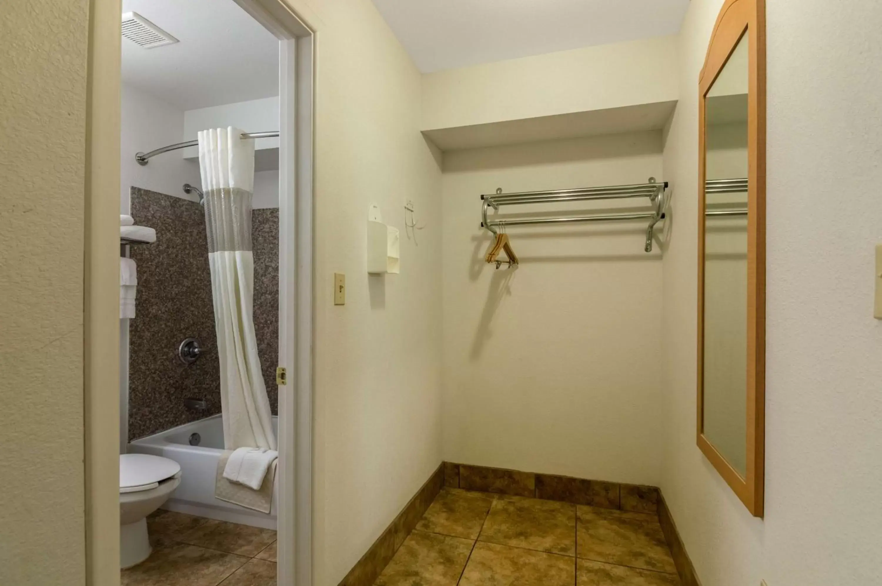 Shower, Bathroom in Studio 6-Lubbock, TX - Medical Center