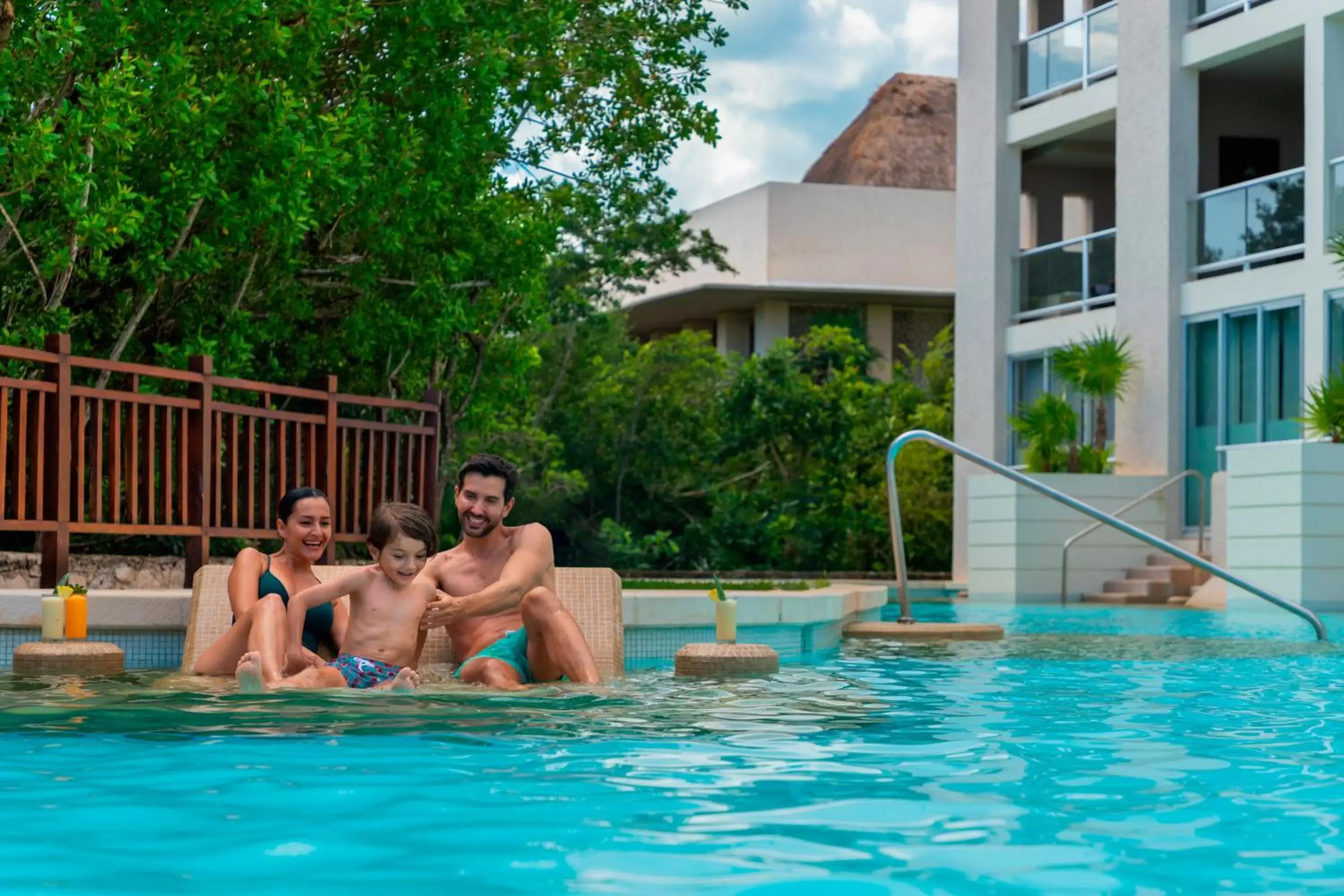 People, Swimming Pool in Paradisus Playa del Carmen All Inclusive