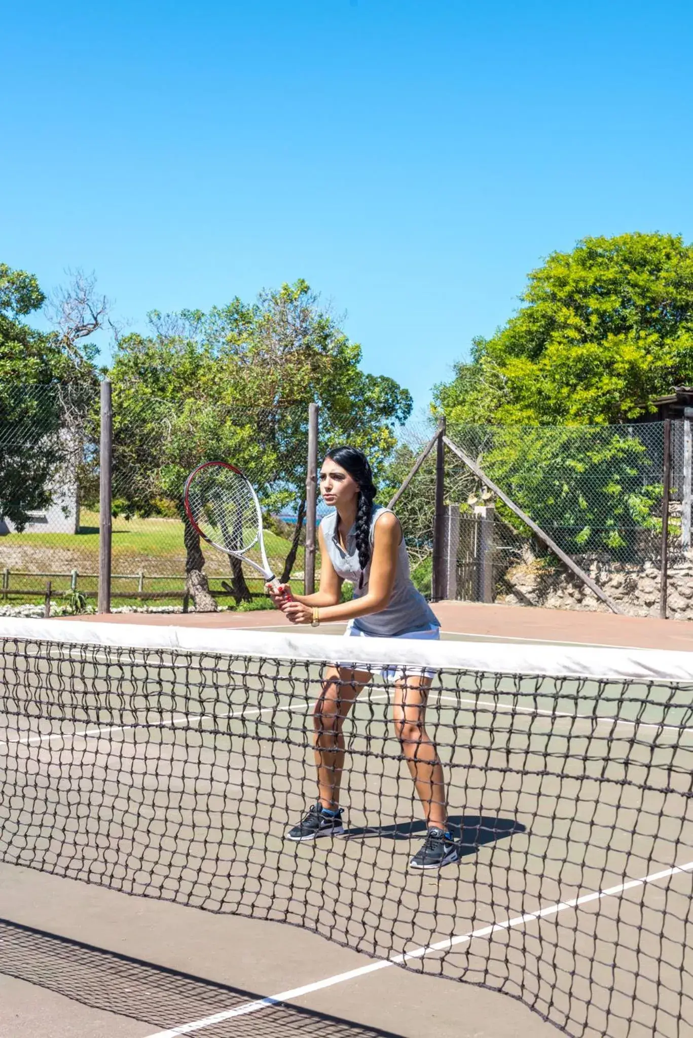 Tennis court in Blue Bay Lodge
