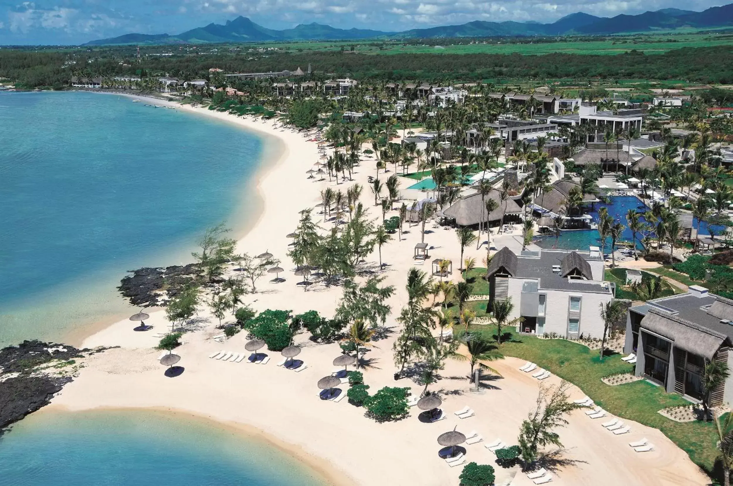 Property building, Bird's-eye View in Long Beach Mauritius