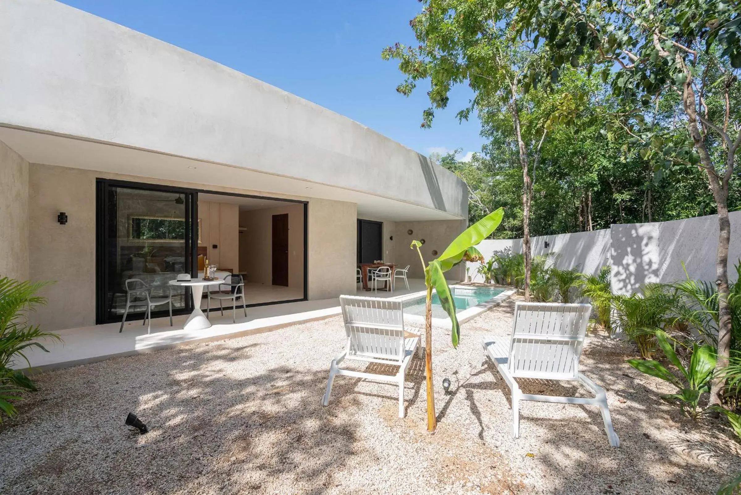 Patio in Suites at TreeTops Tulum