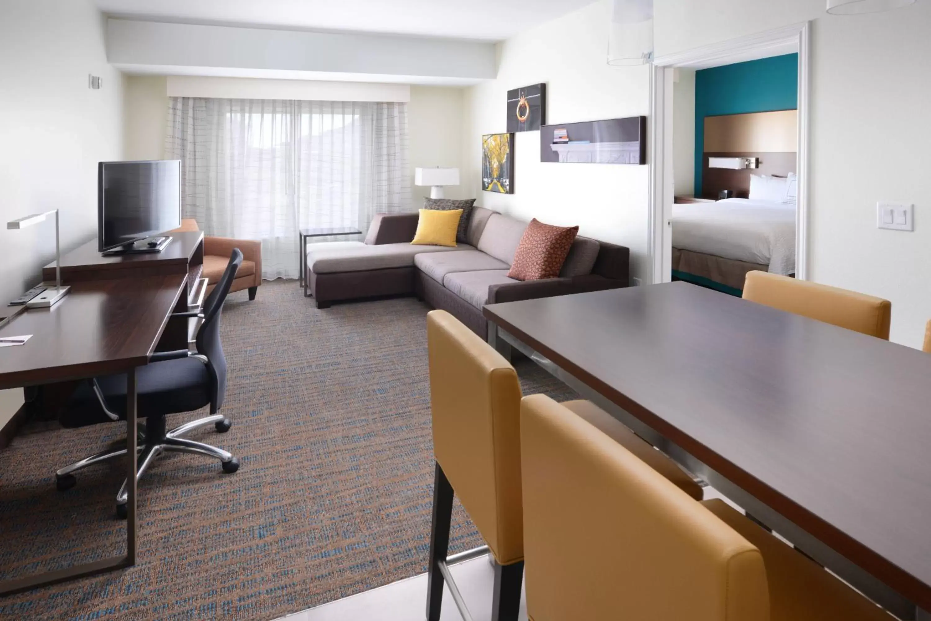 Bedroom, Seating Area in Residence Inn by Marriott Houston Pasadena