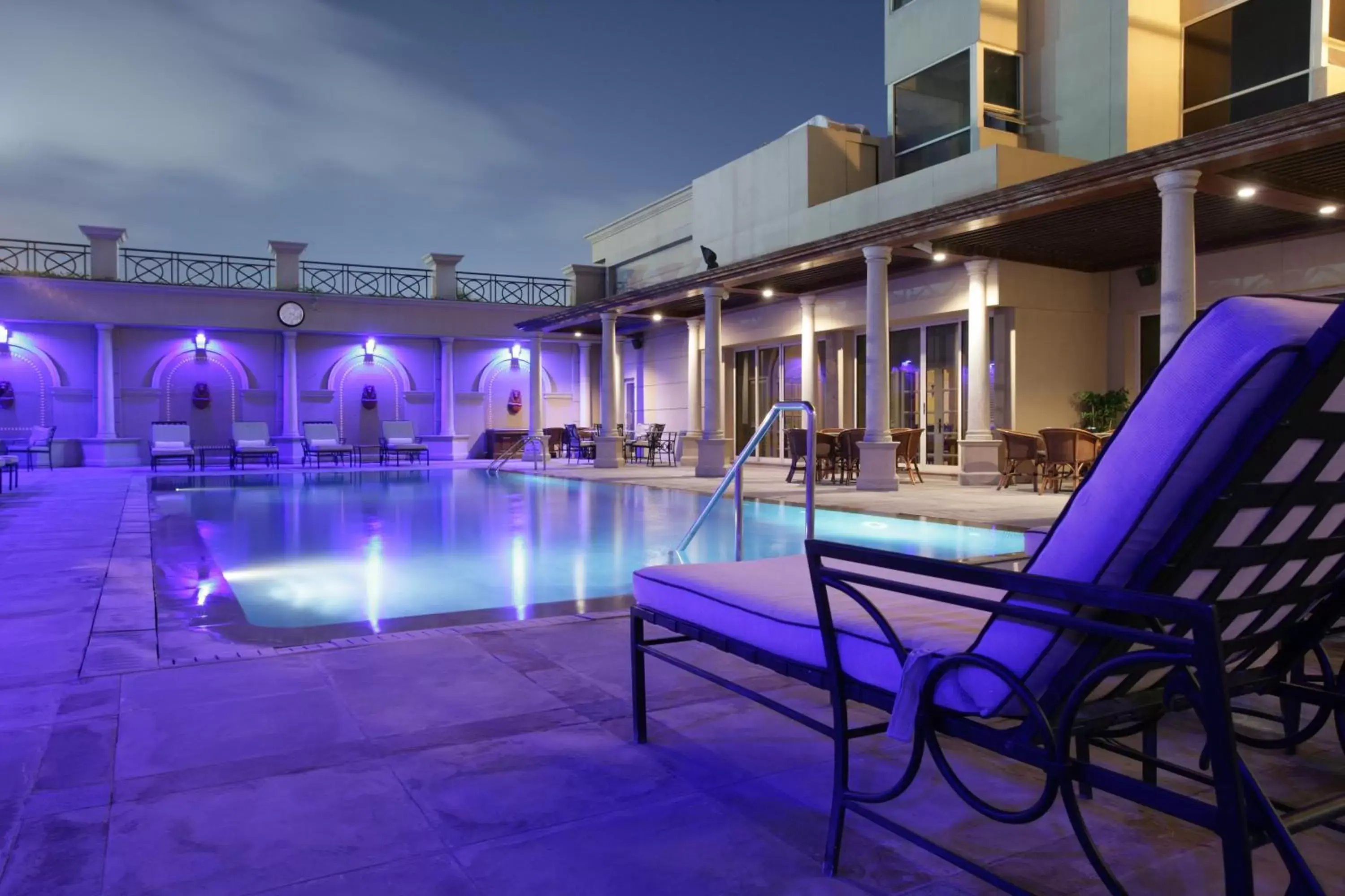 Balcony/Terrace, Swimming Pool in Chelsea Plaza Hotel