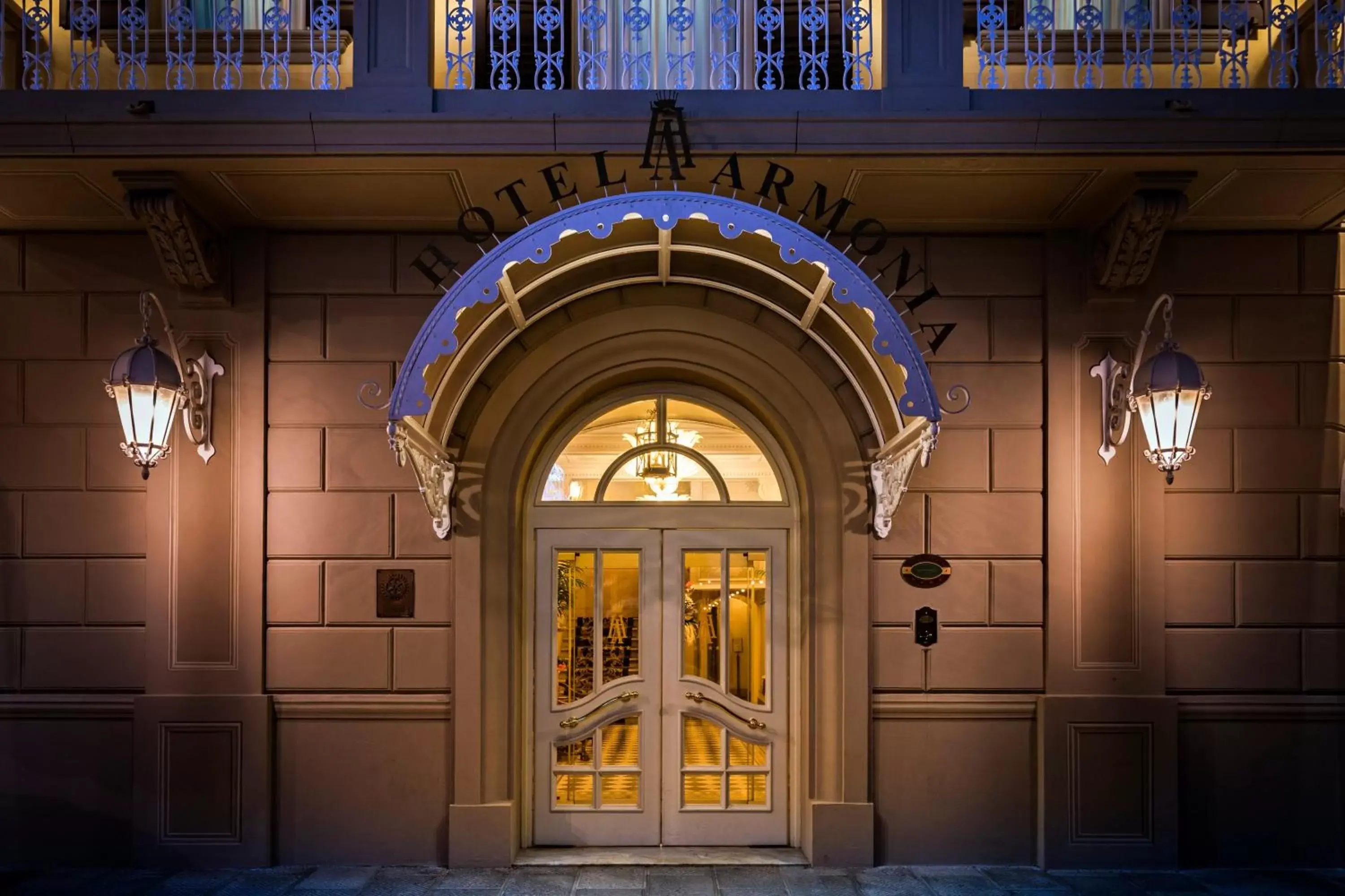 Facade/entrance in Hotel Armonia