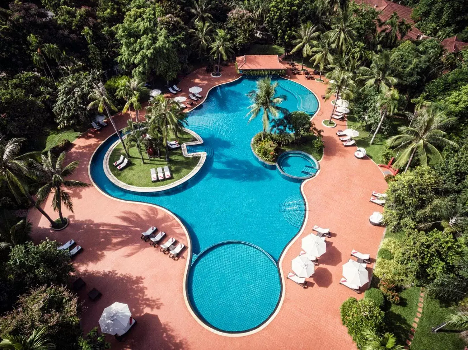 Bird's eye view, Pool View in Sofitel Angkor Phokeethra Golf & Spa Resort