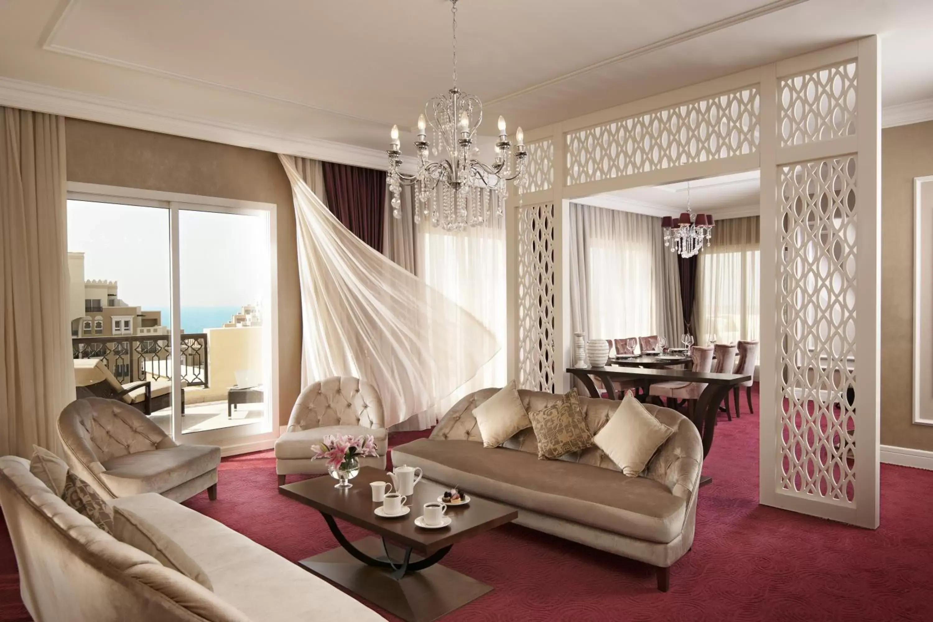 Living room, Seating Area in Rixos Bab Al Bahr