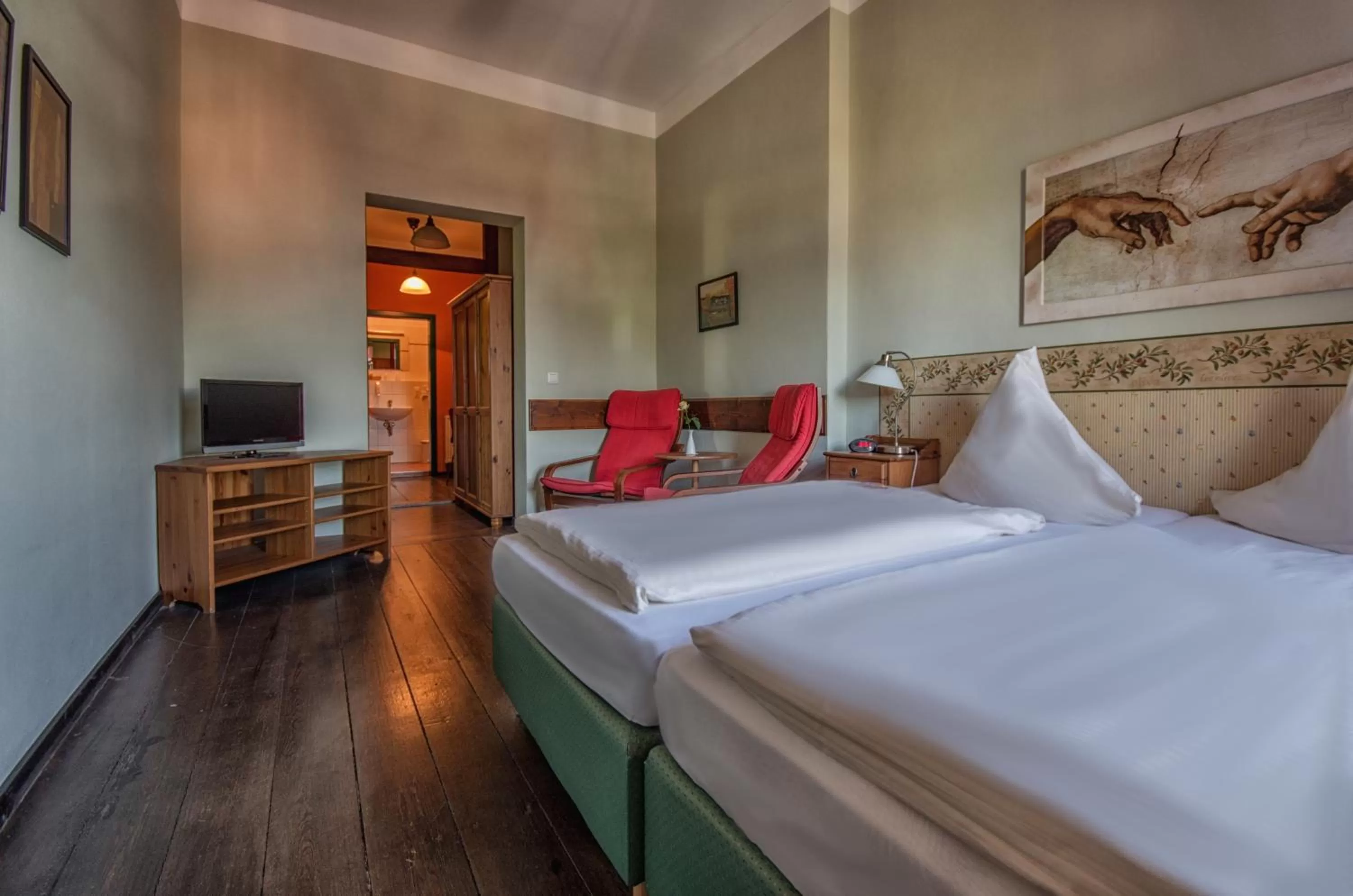 Bed in Hotel zur Henne