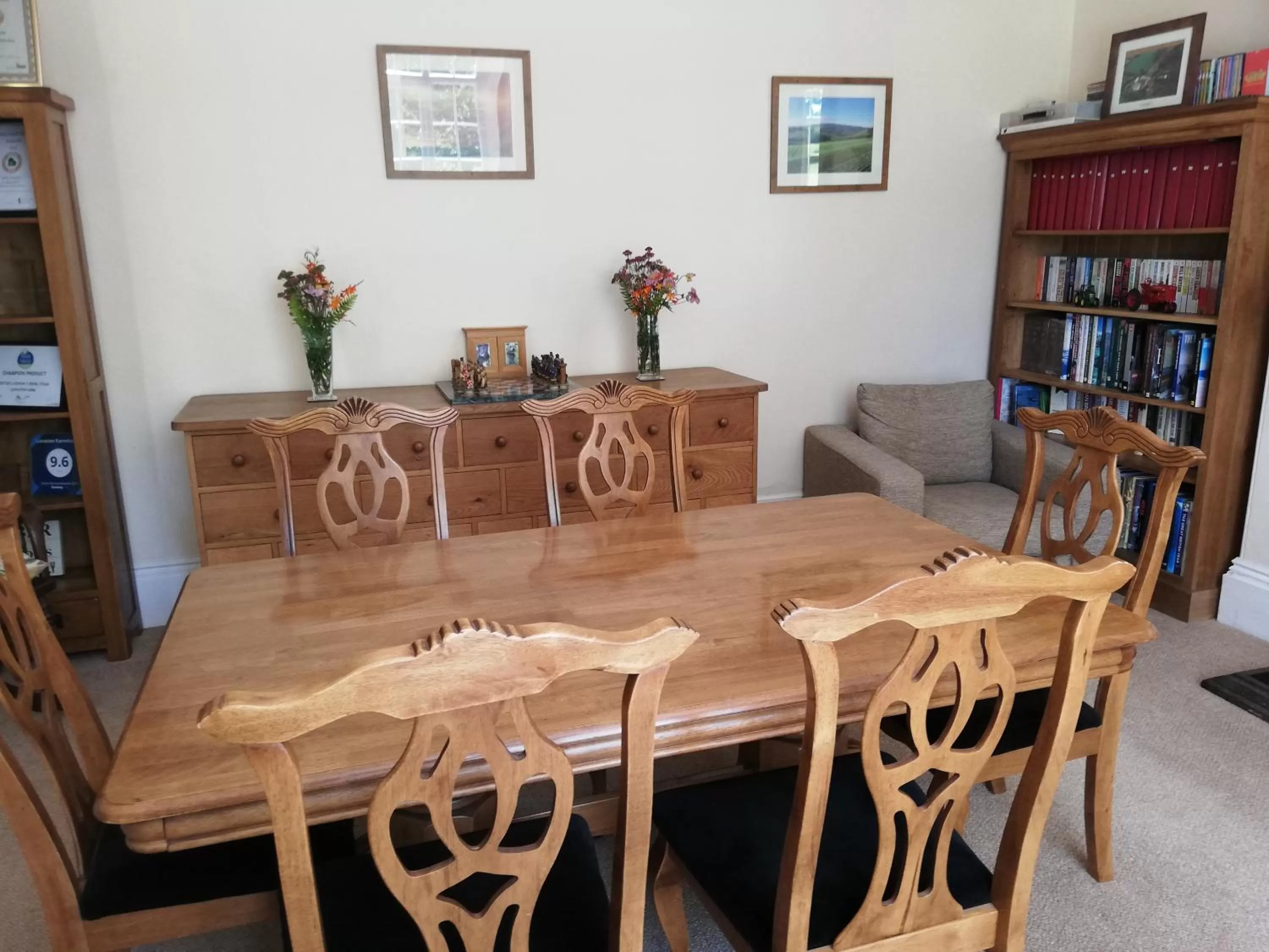 Dining Area in Lovaton Farmhouse