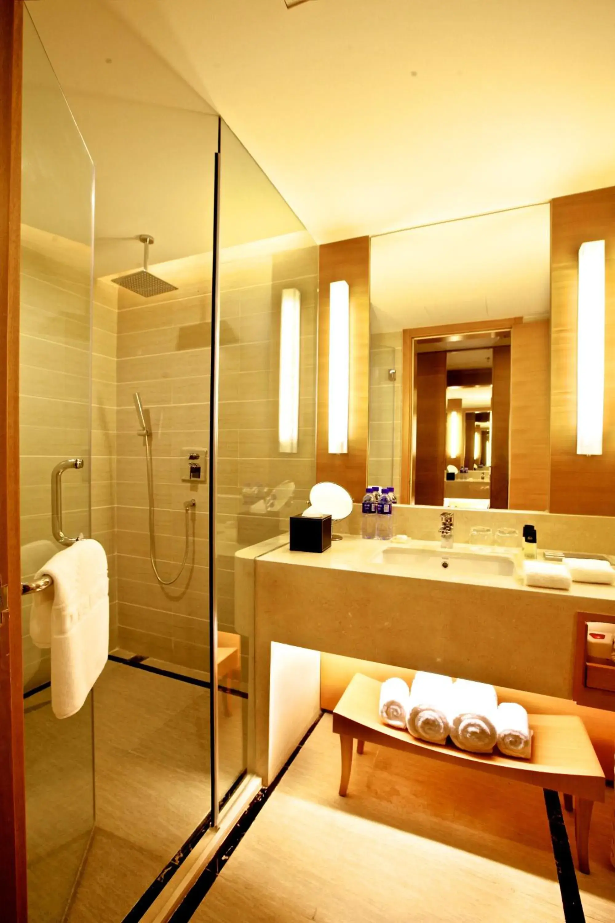 Shower, Bathroom in Ramada by Wyndham Beijing Airport