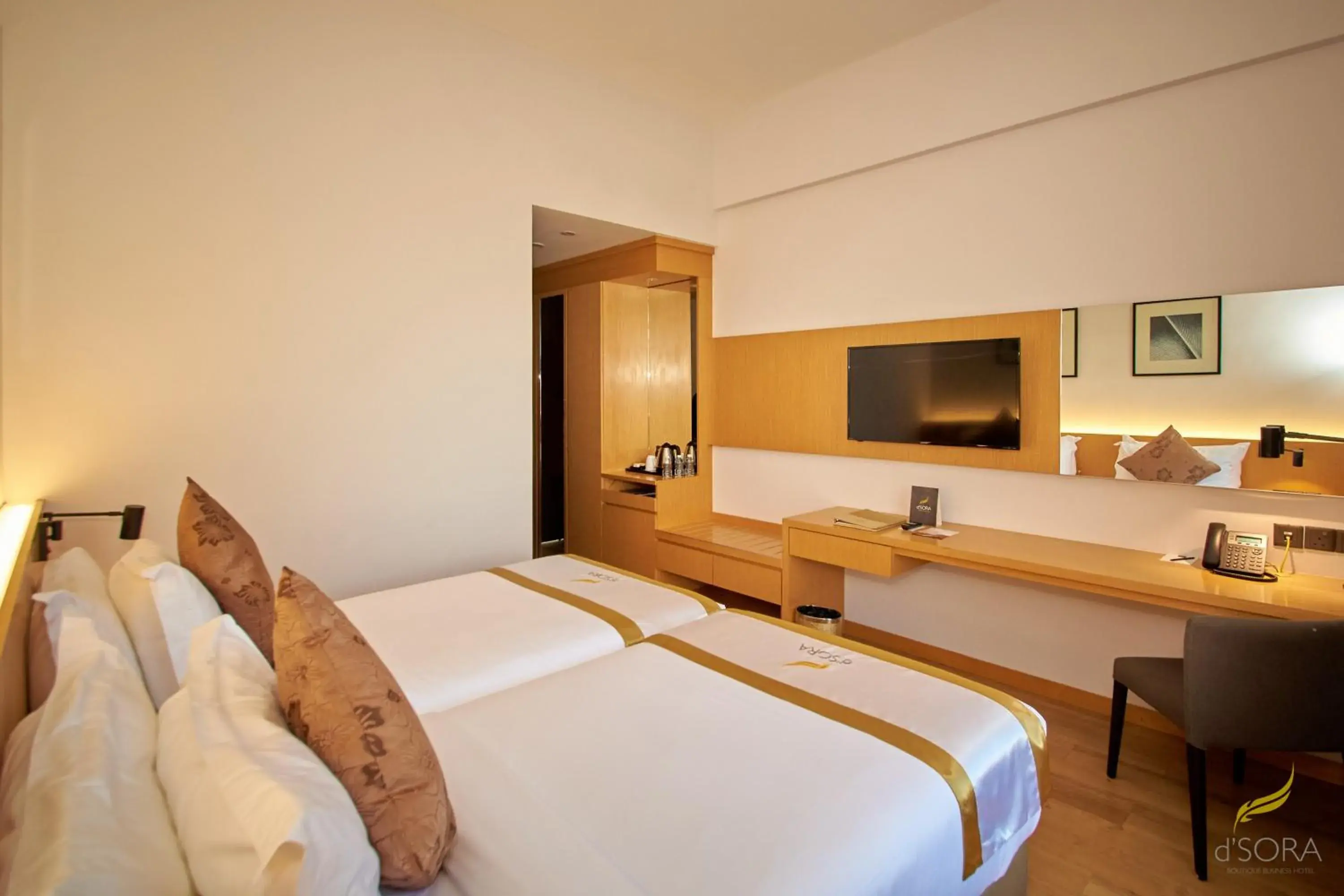 Deluxe Twin Room in d'Sora Boutique Business Hotel Deluxe Twin Room in d'Sora Boutique Business Hotel