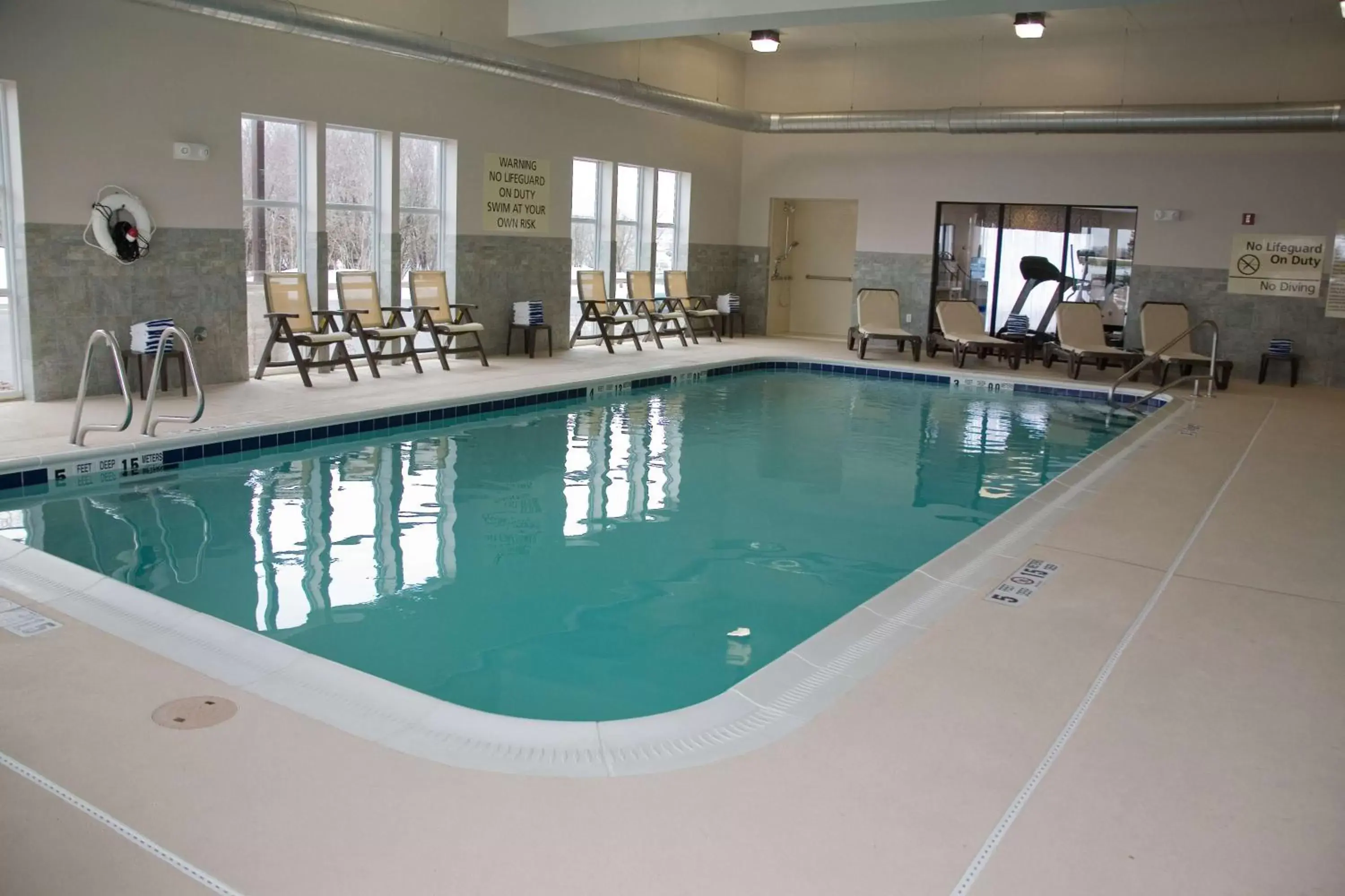 Pool view in Hampton Inn Watertown Pool view in Hampton Inn Watertown