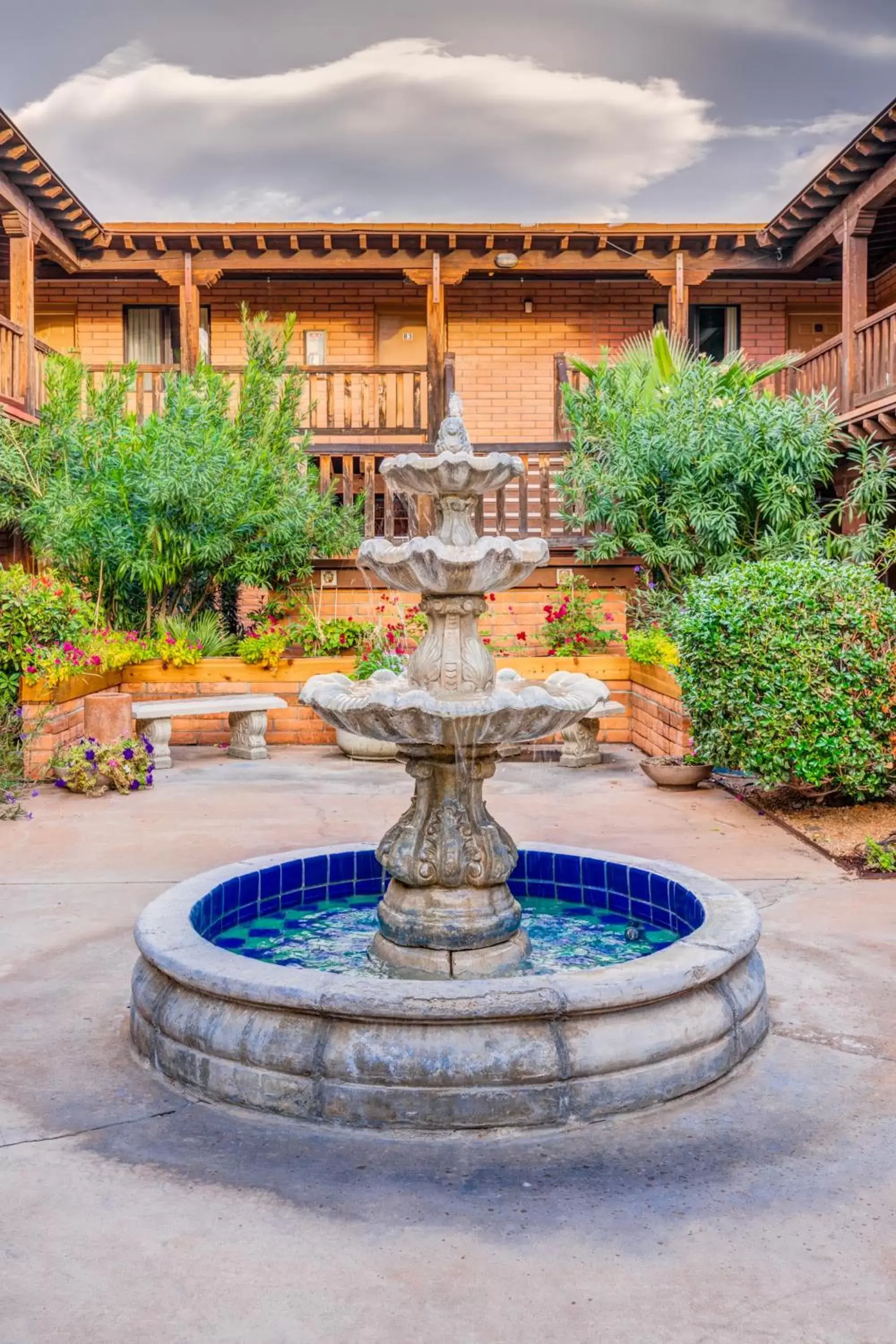 Decorative detail, Swimming Pool in Sierra Suites Boutique Hotel