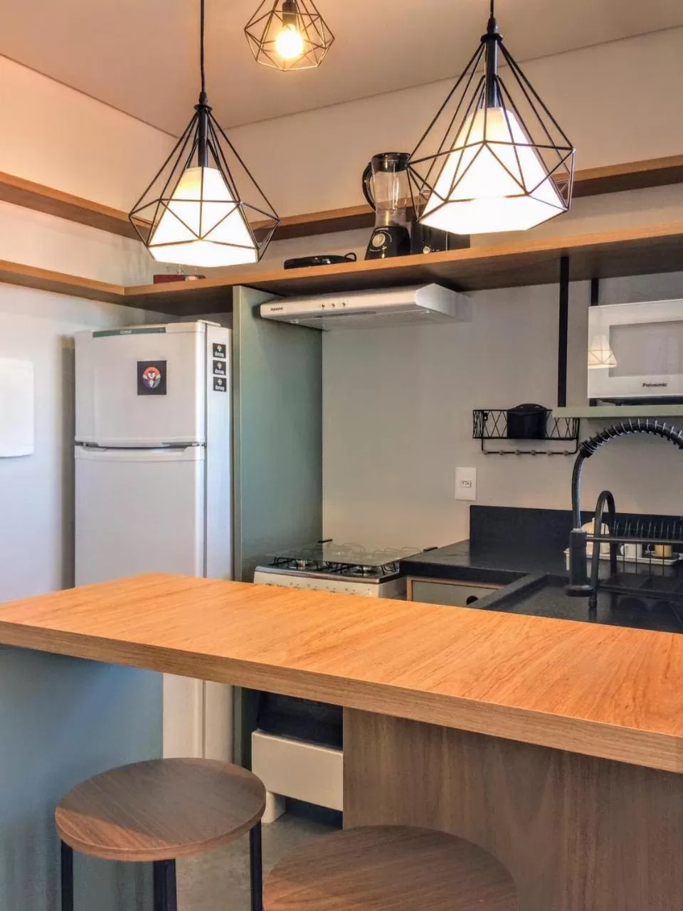 Kitchen or kitchenette in Hospedaria da Lagoa