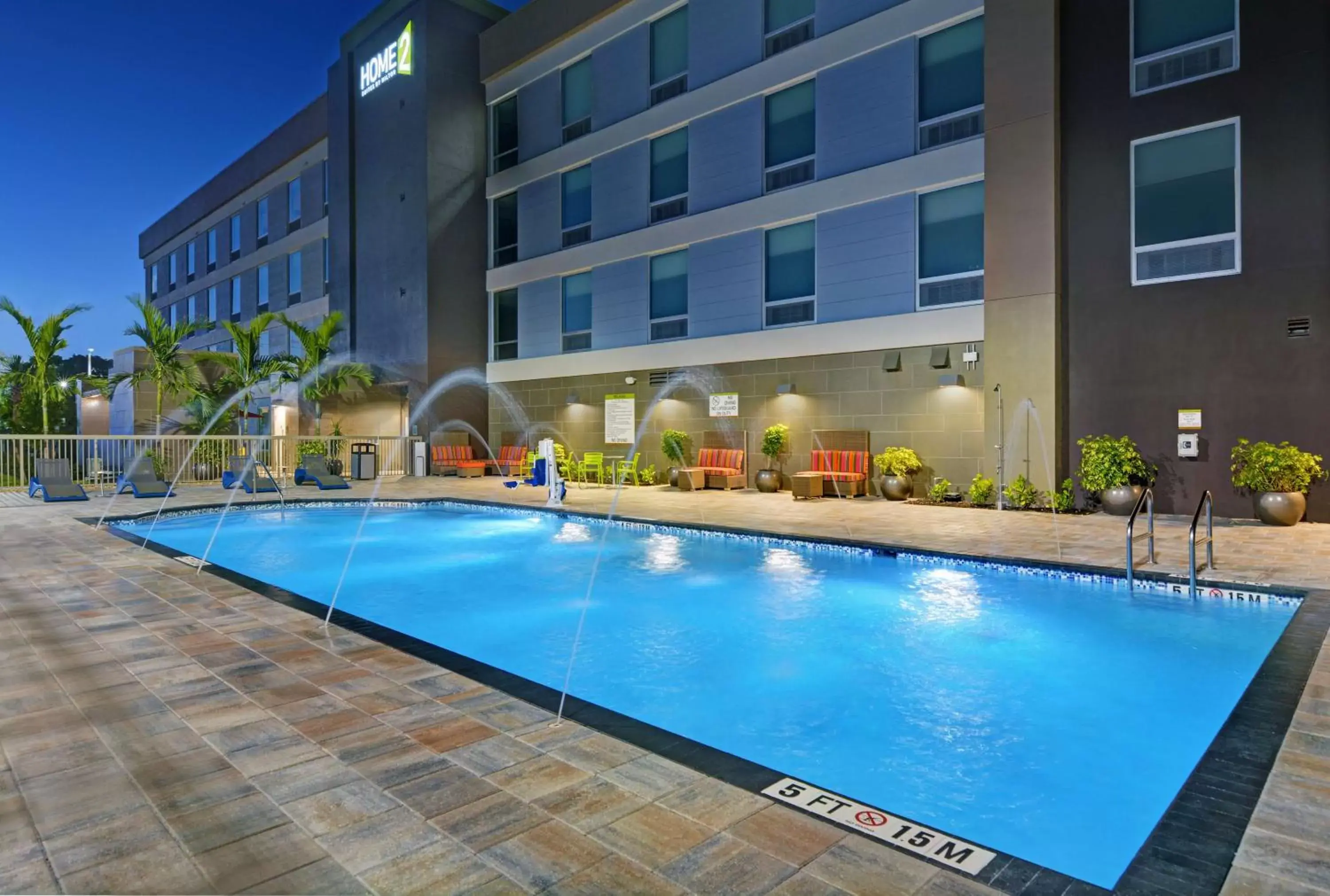 Pool view, Property Building in Home2 Suites by Hilton Fort Myers Colonial Blvd