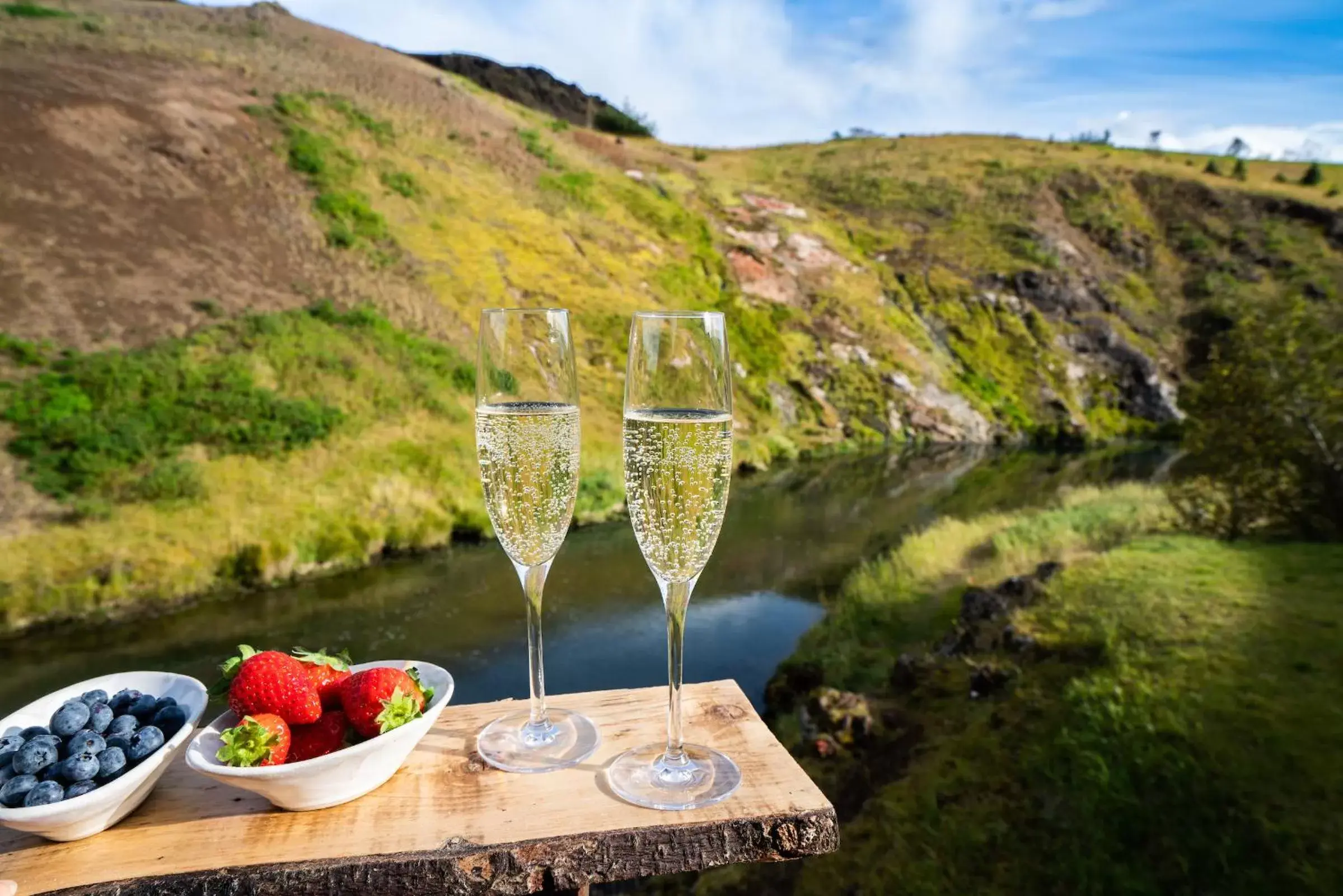 River view in Frost and Fire Hotel River view in Frost and Fire Hotel