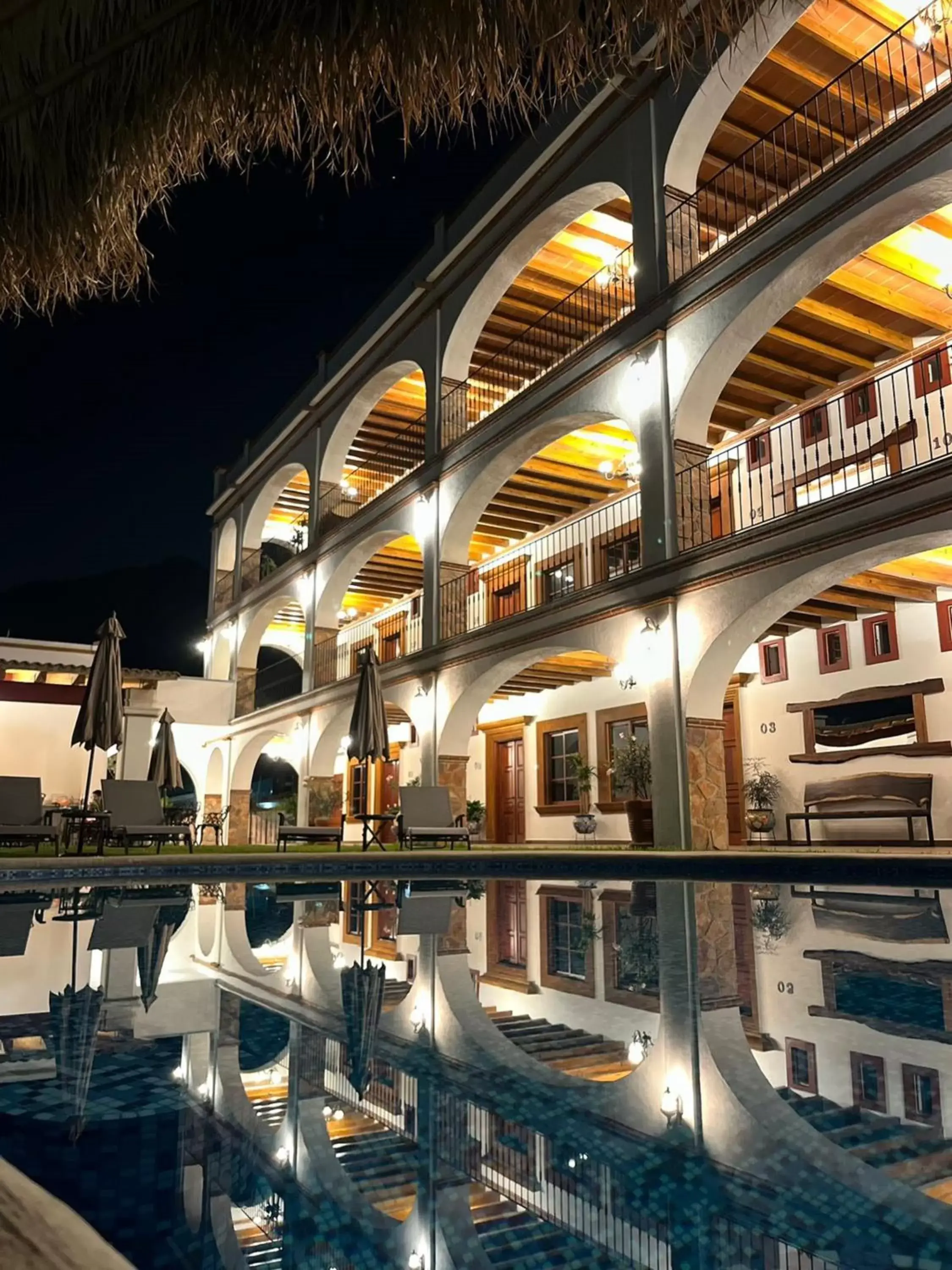 Night, Swimming Pool in Palacio Del Cobre