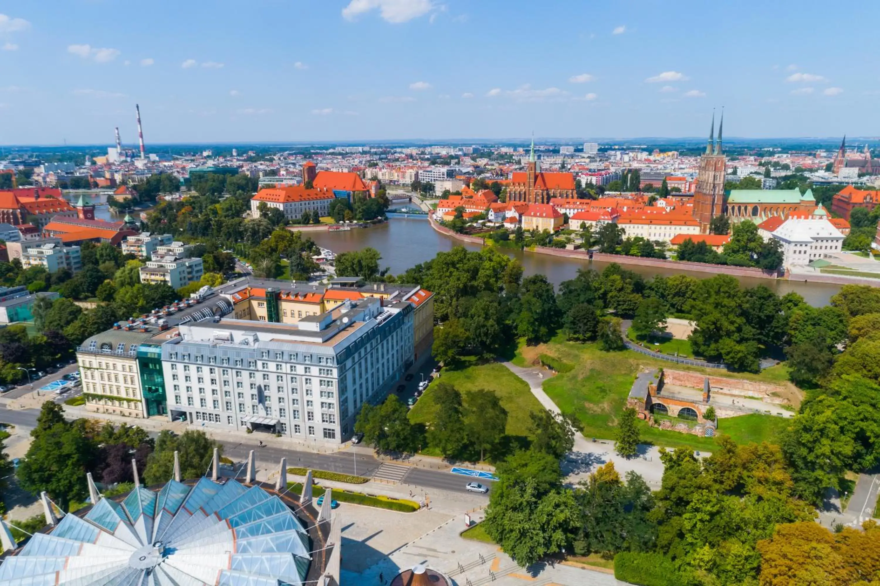 Bird's eye view, Bird's-eye View in Radisson Blu Hotel Wroclaw