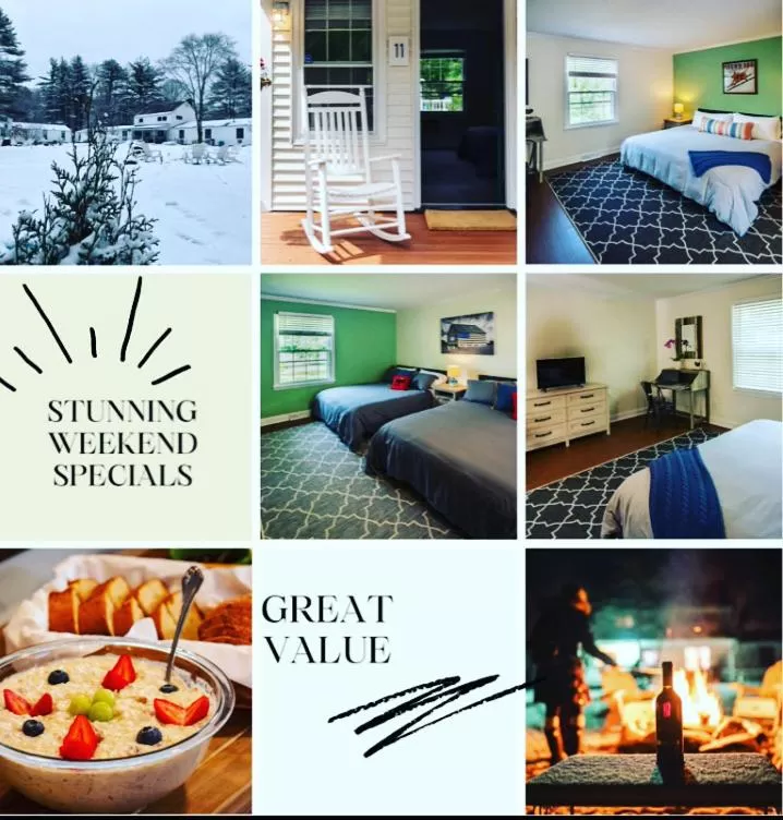 Bed in Arcady Mountain Motor Lodge