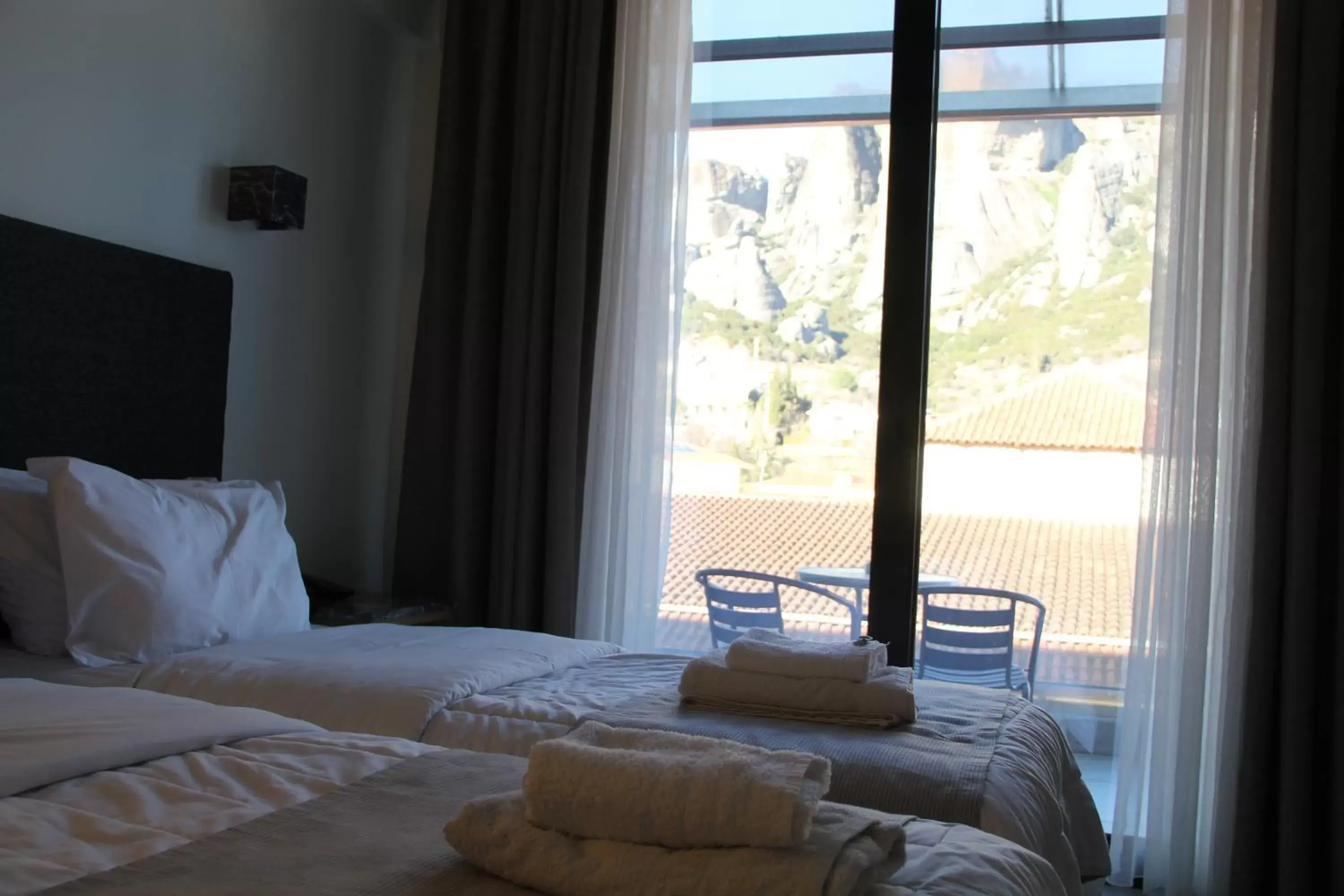 Bed in Alexiou Hotel
