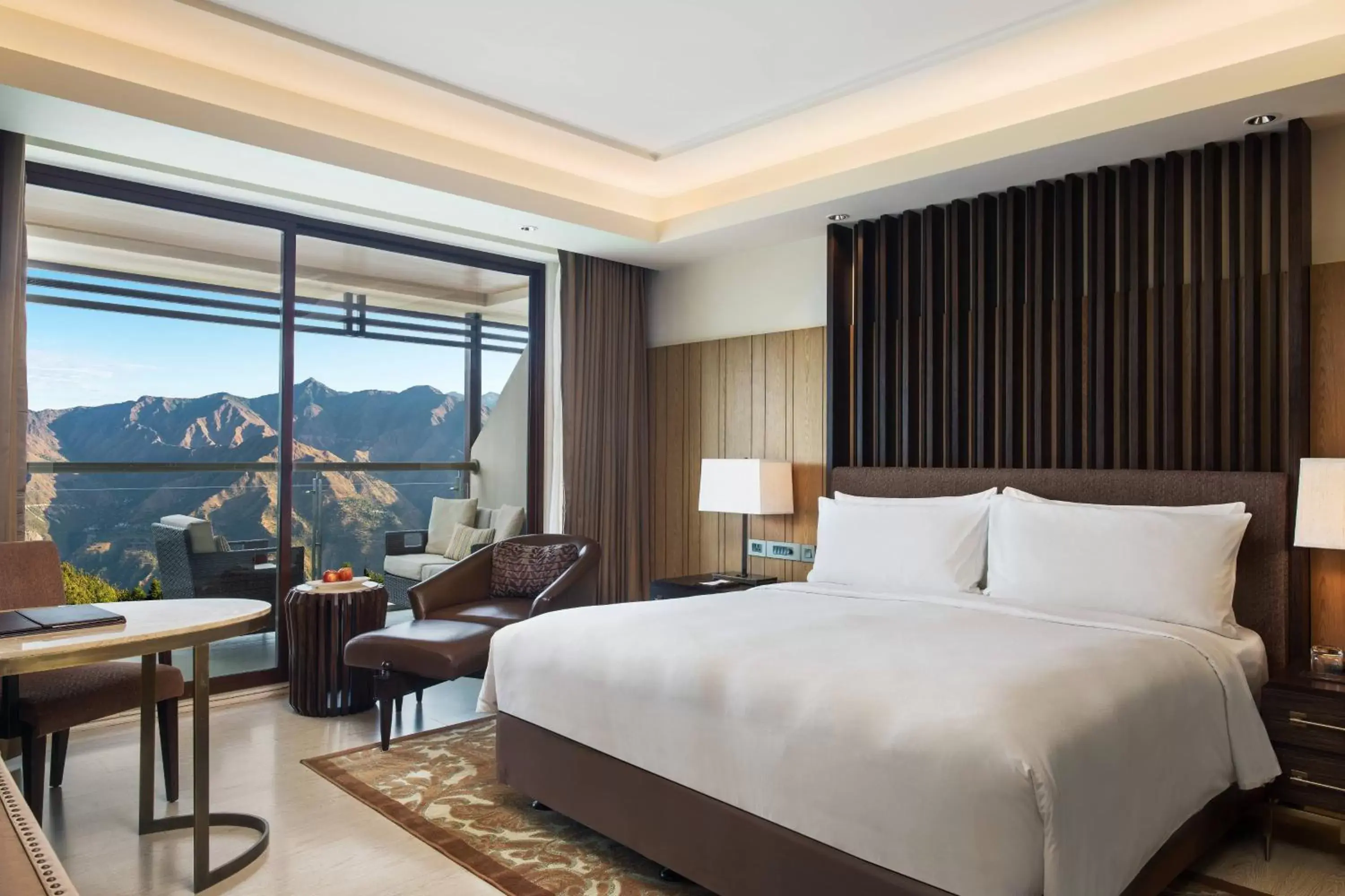 Photo of the whole room, Mountain View in JW Marriott Mussoorie Walnut Grove Resort & Spa