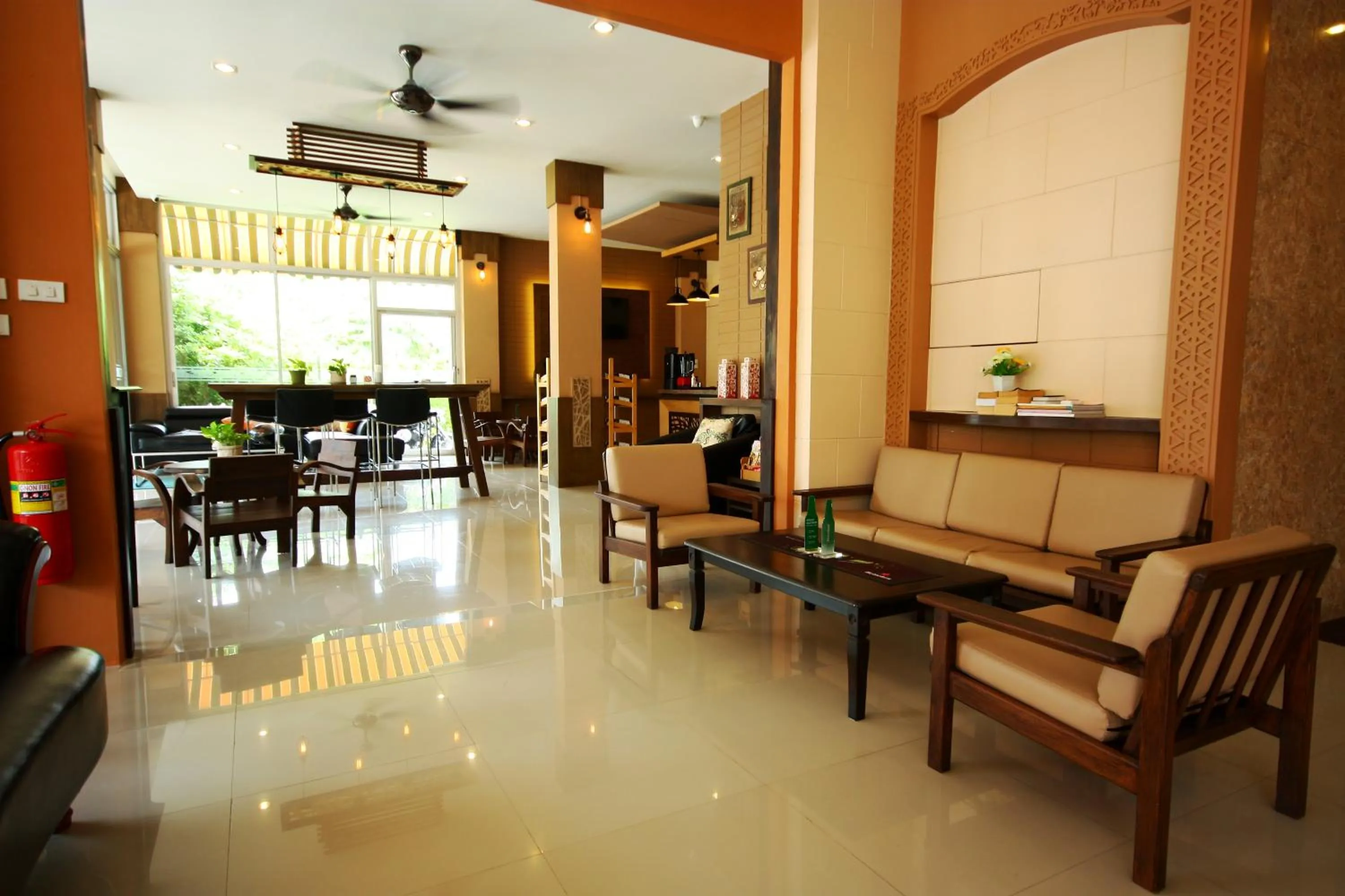 Seating area in Breezotel - SHA Certified