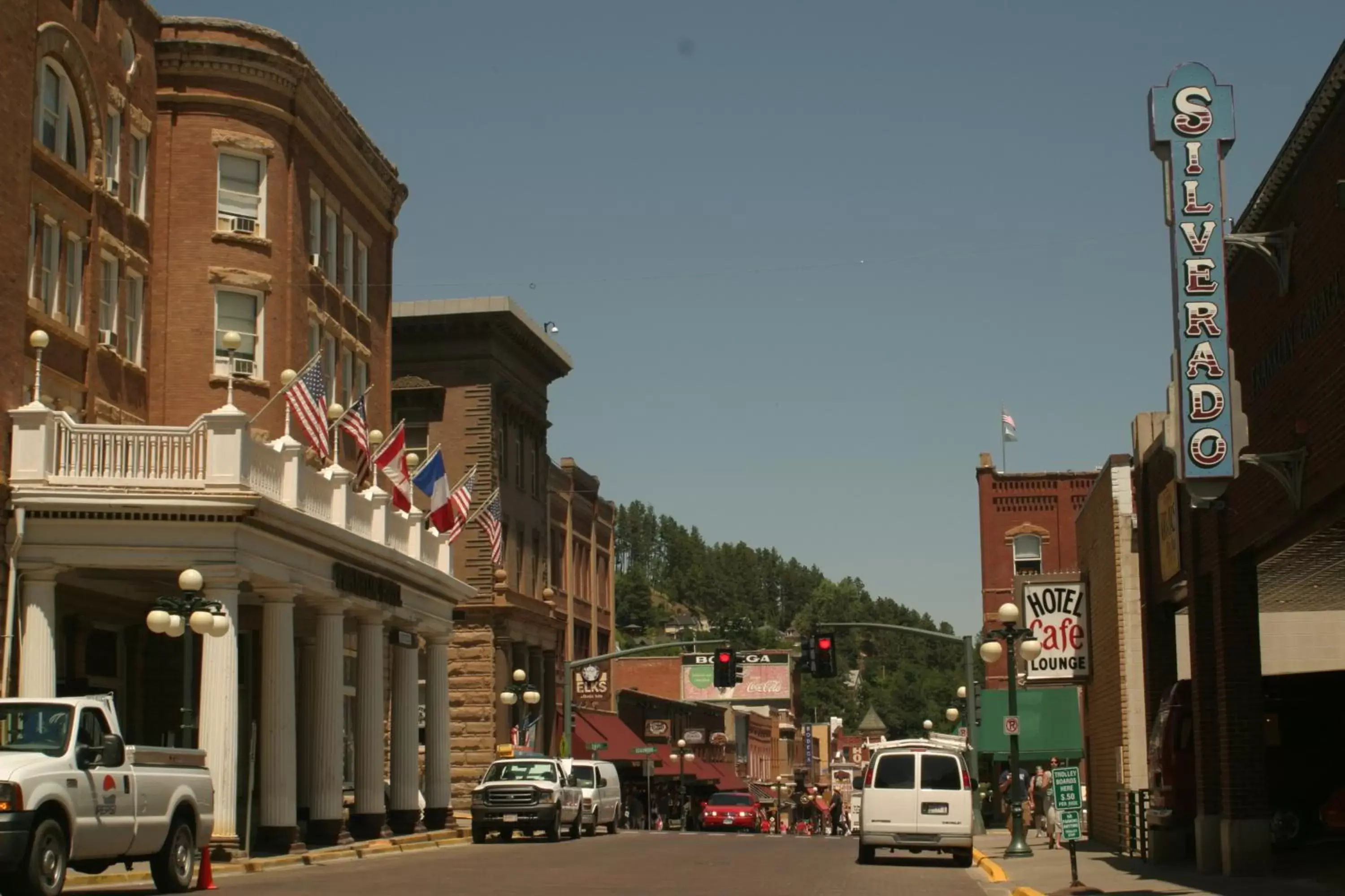 Street view in Historic Franklin Hotel