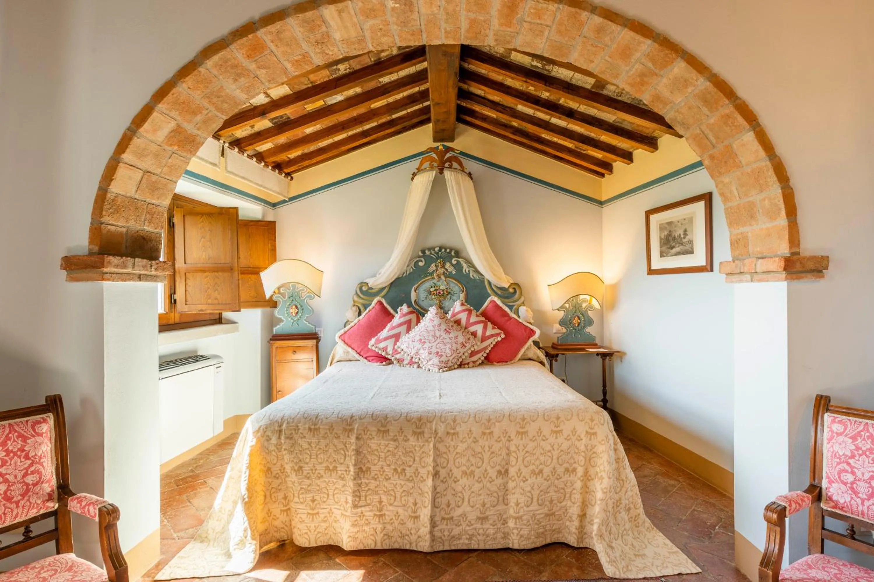 Bedroom, Bed in Il Falconiere Relais & Spa