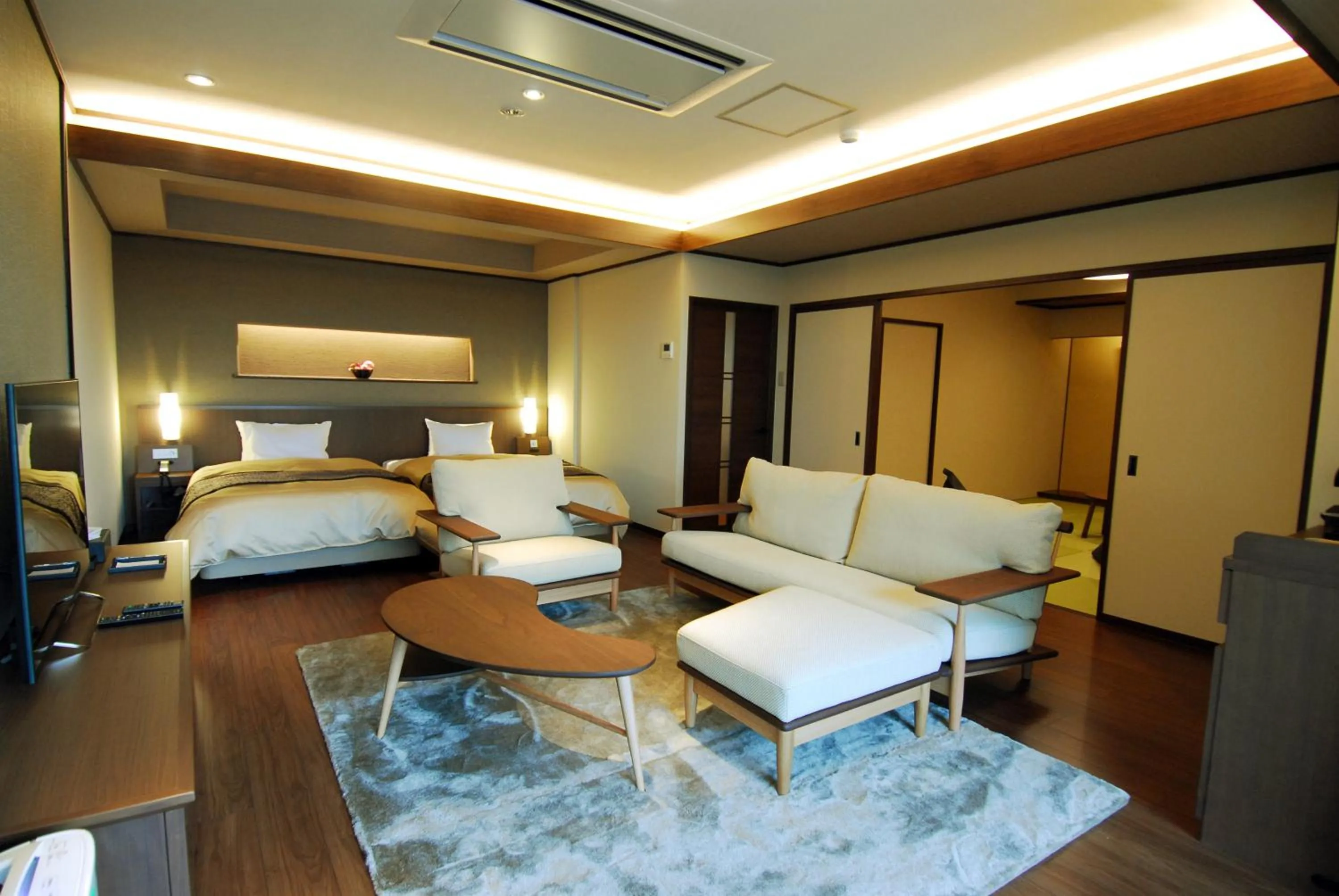 Bed in Arima Onsen Taketoritei Maruyama