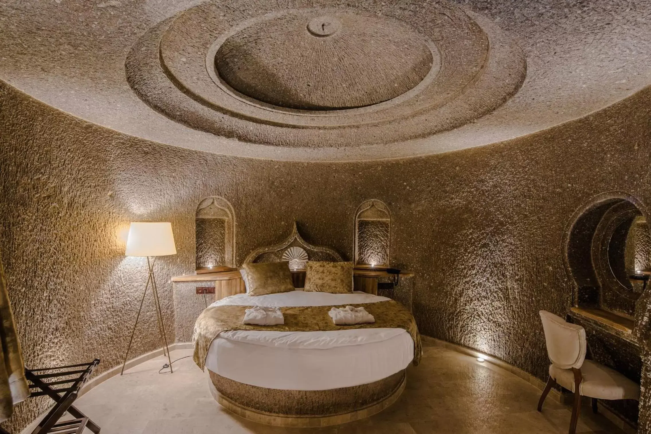 Decorative detail, Bed in Lunar Cappadocia Hotel