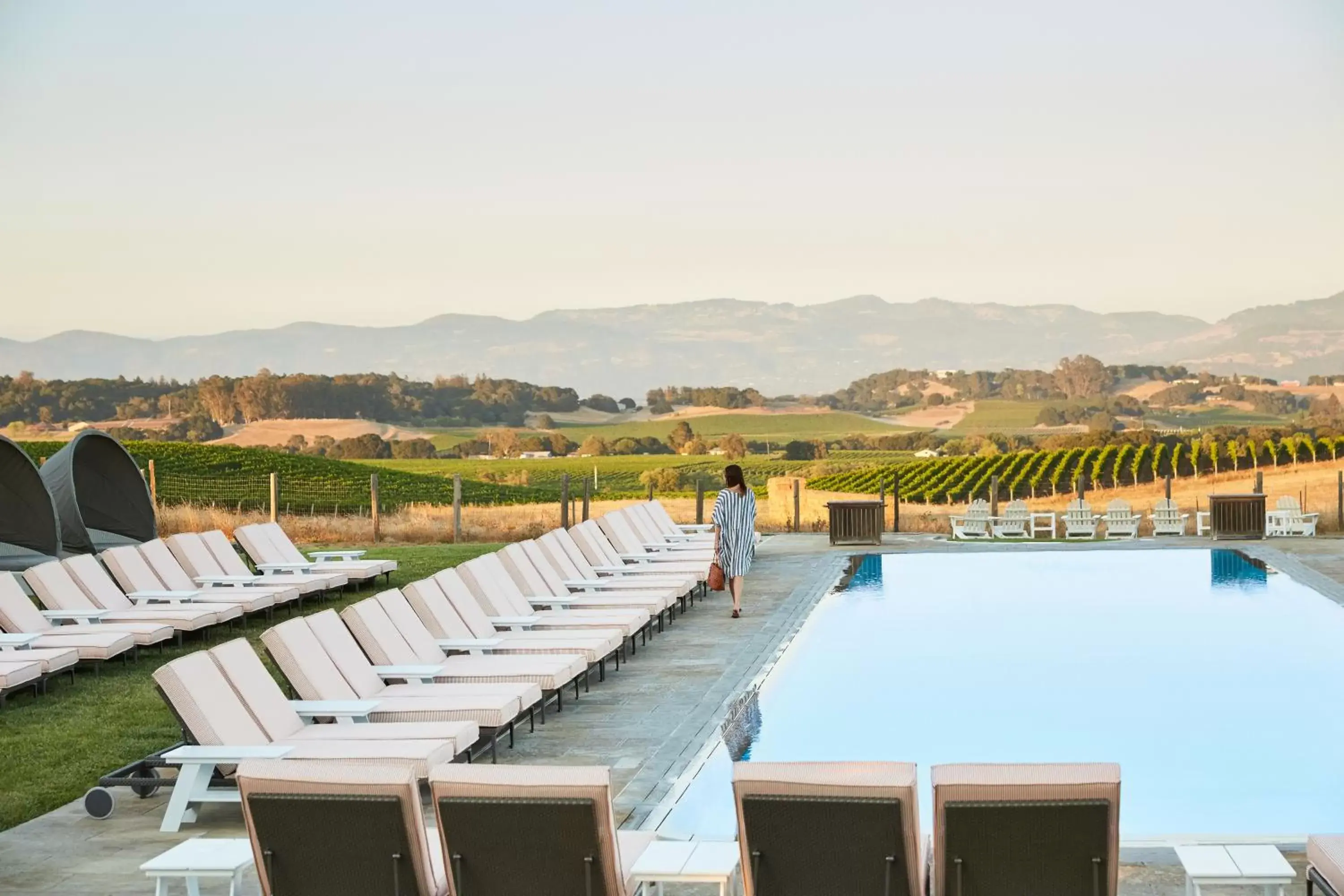 Pool view in Carneros Resort and Spa Pool view in Carneros Resort and Spa