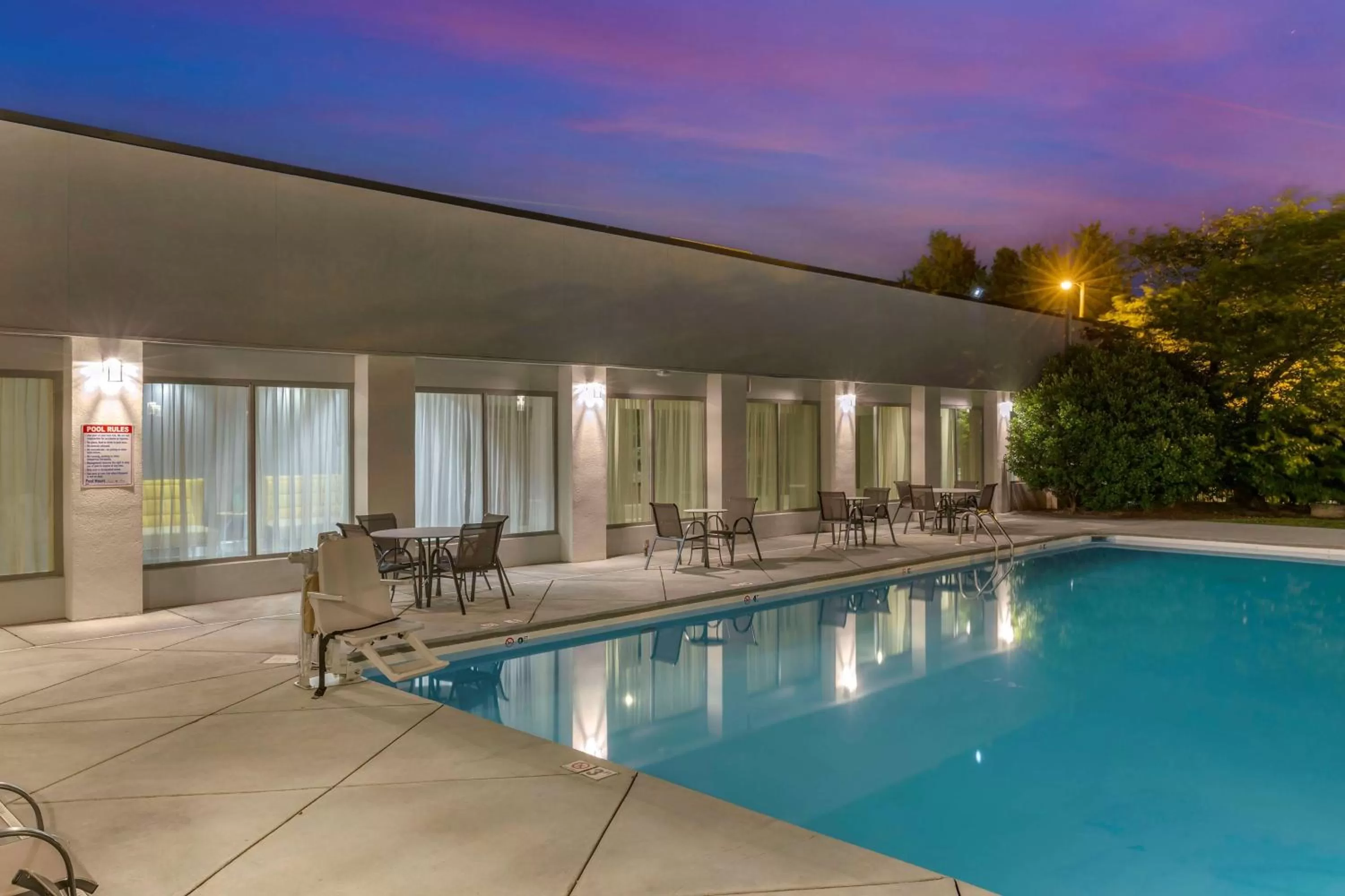 Pool view in Best Western Plus University Inn