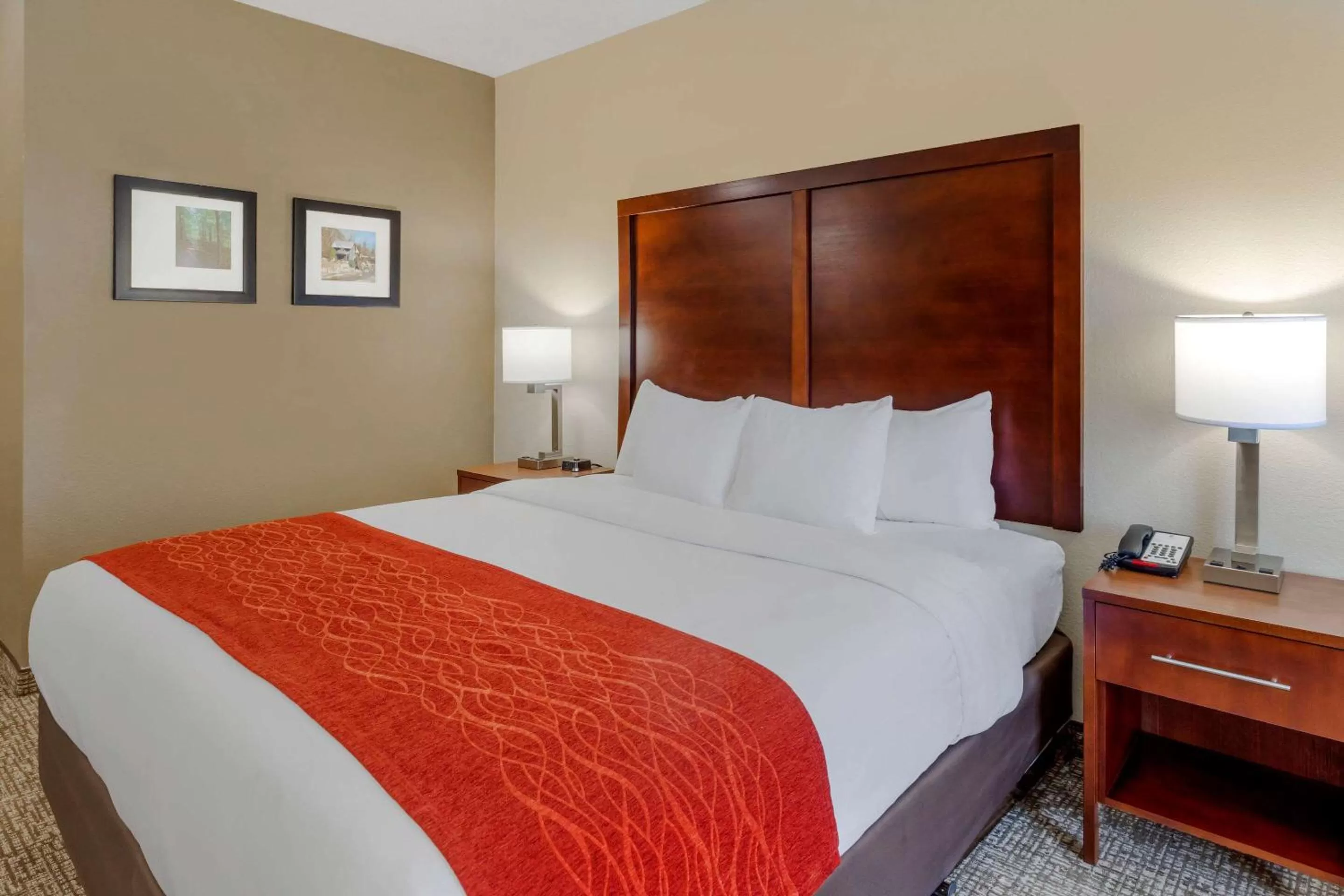 Photo of the whole room, Bed in comfort & inn Suites