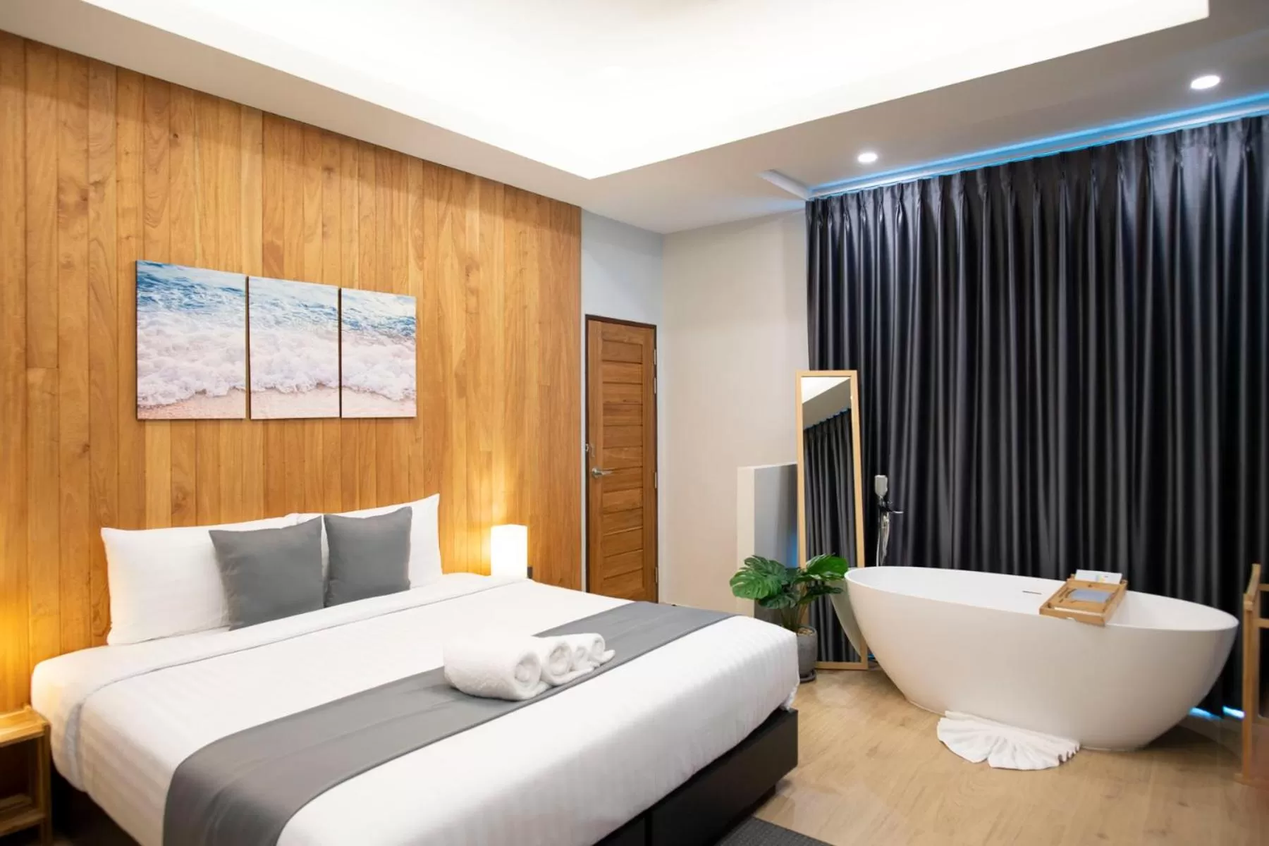 Bed in Ao Luek Panoramic Pool-SHA Plus