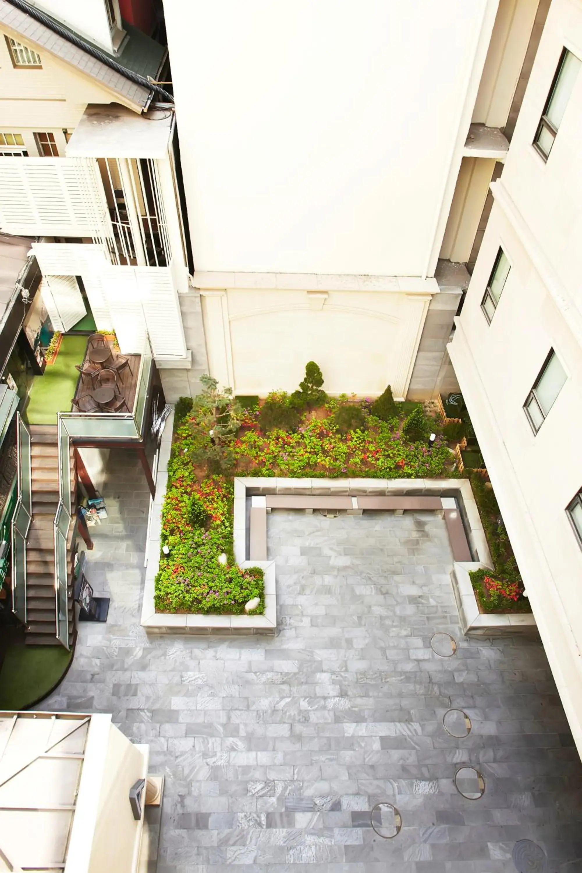 Bird's eye view, Pool View in Savoy Hotel Myeongdong