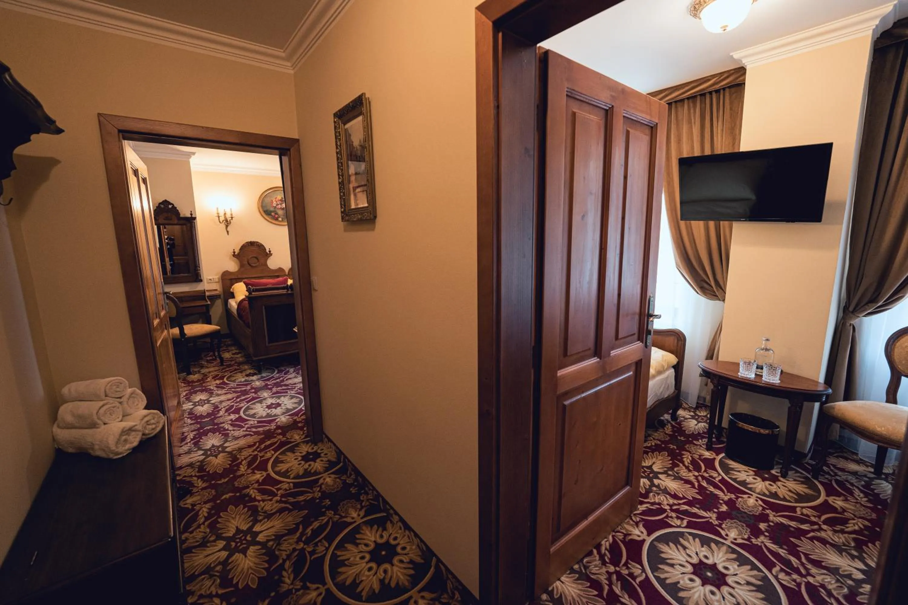 TV and multimedia, Bed in Hotel Svatojánský Dvůr