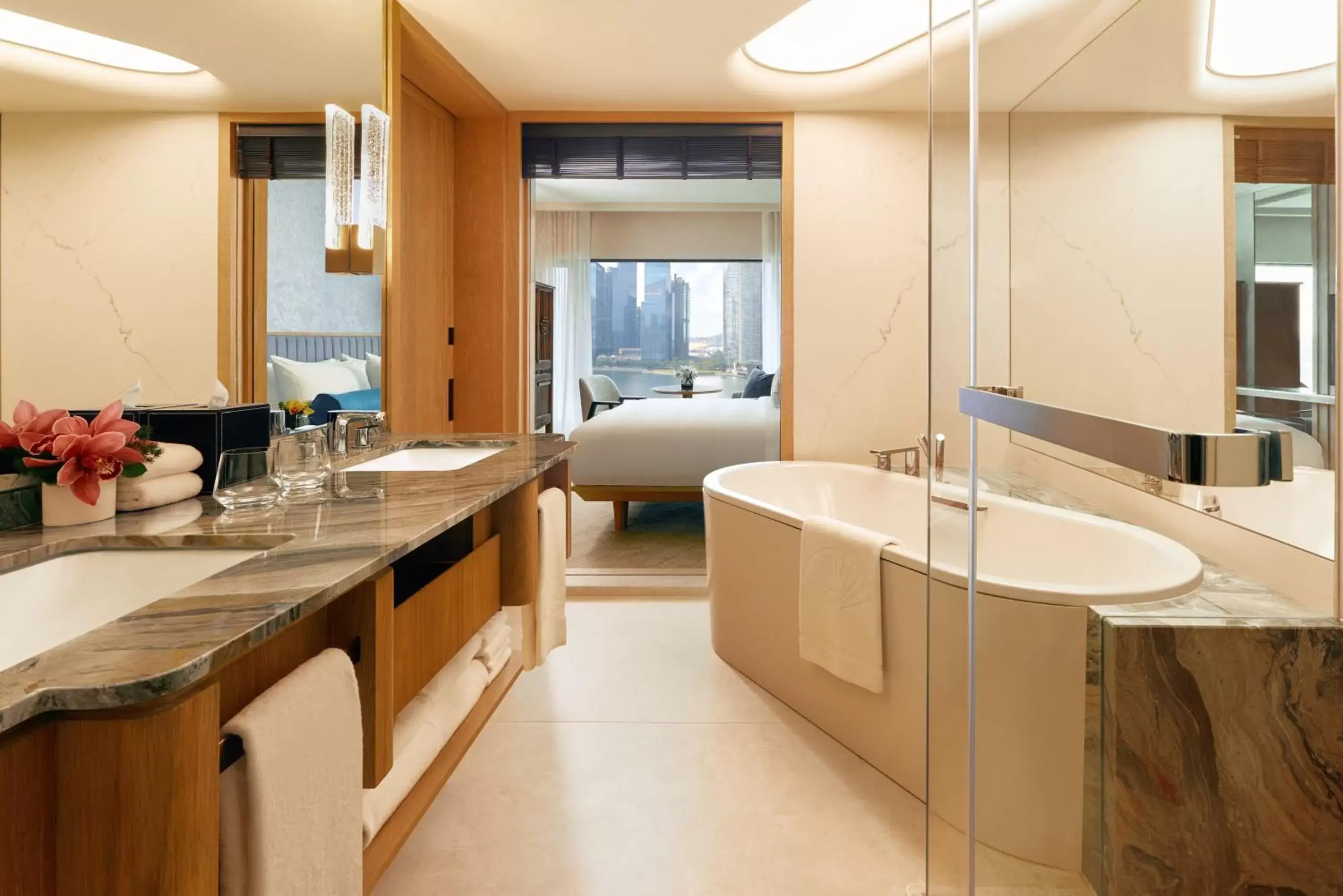 Shower, Bathroom in Mandarin Oriental, Singapore