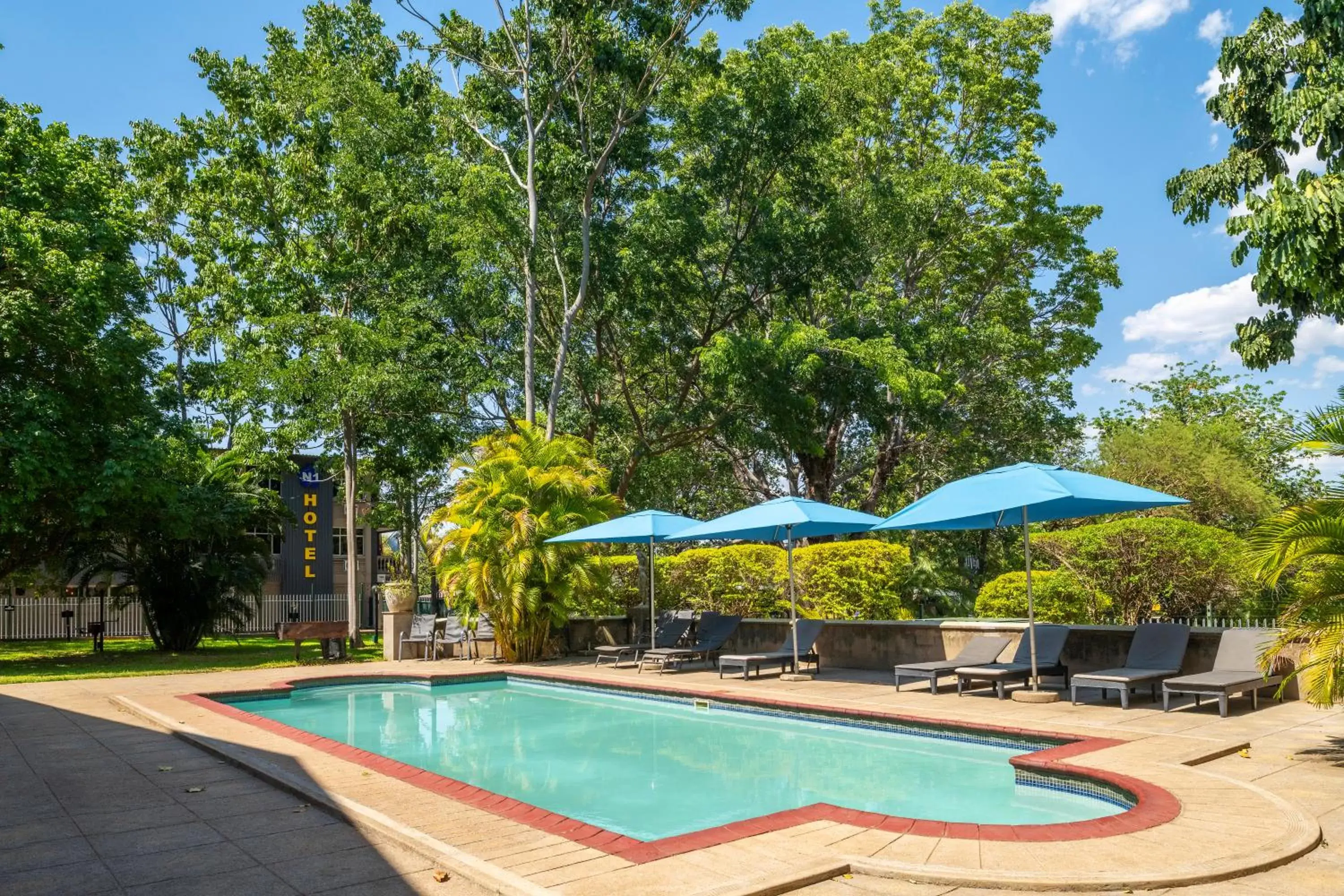 Pool view, Swimming Pool in N1 Hotel & Campsite Victoria Falls