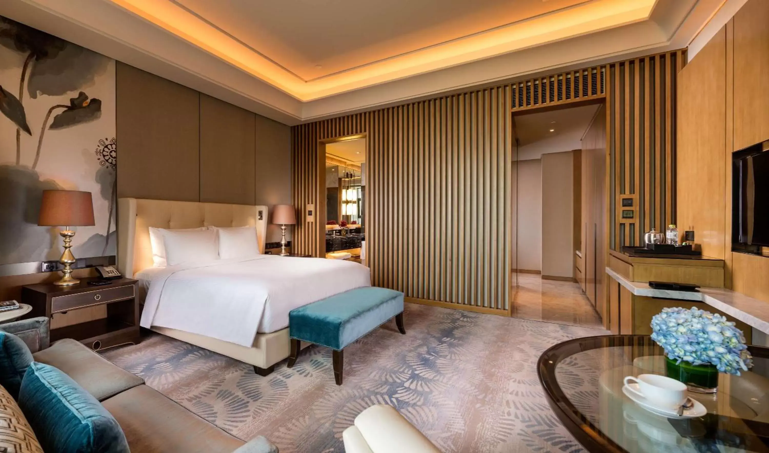 Bed in Hilton Urumqi Bed in Hilton Urumqi