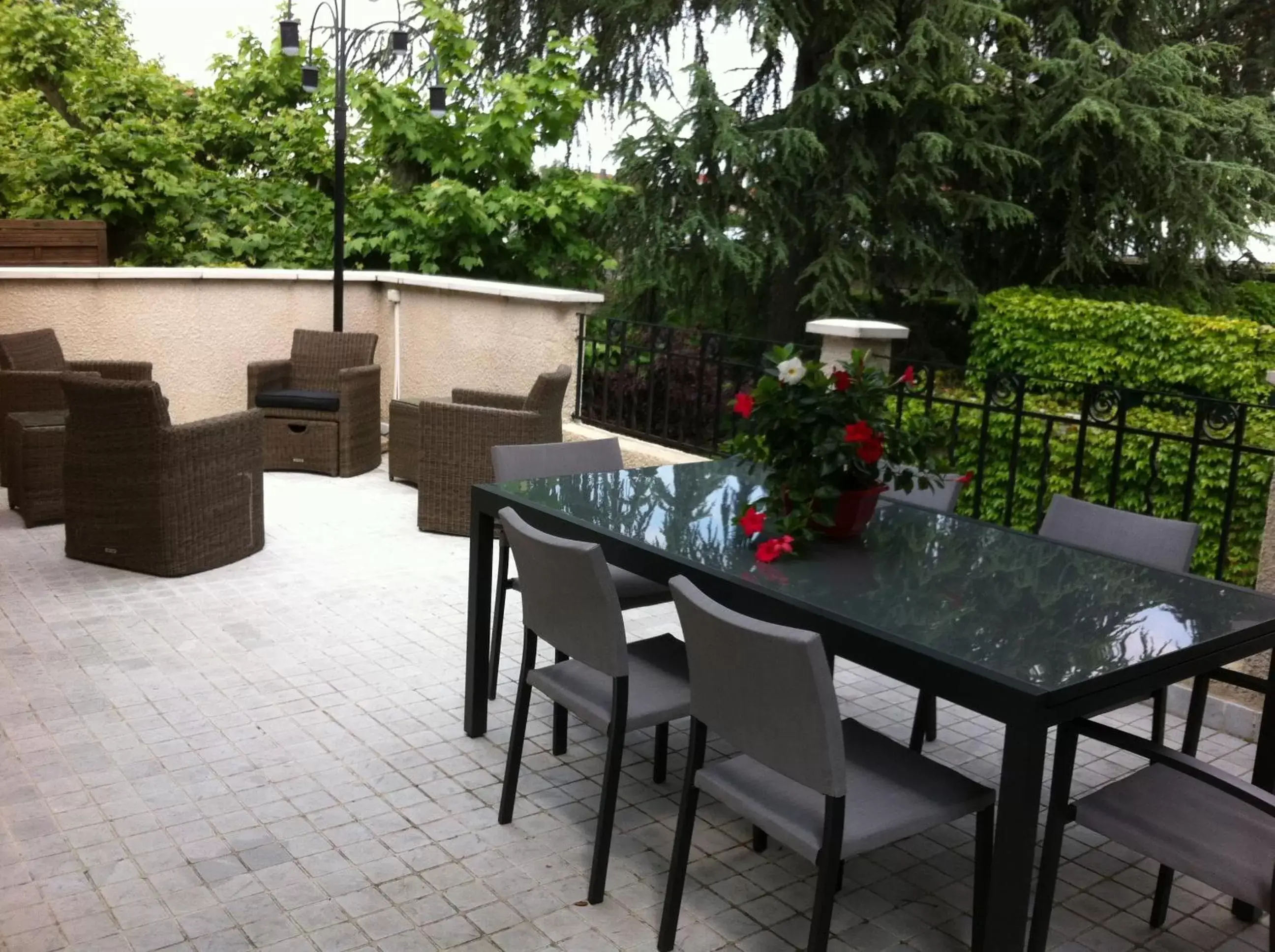 Balcony/Terrace in B&B "Clos Feuillat"