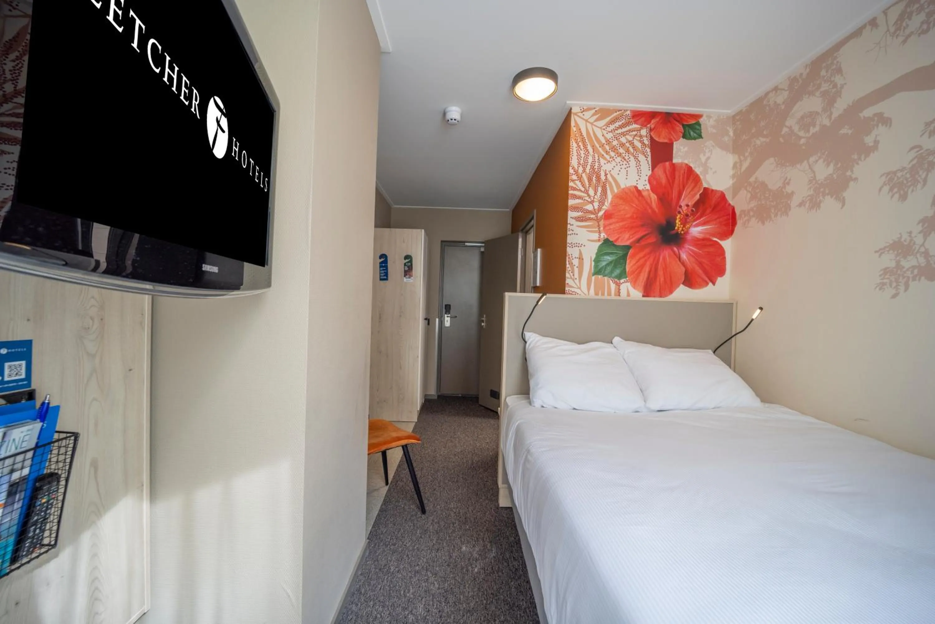 Bedroom, Bed in Fletcher Hotel-Restaurant De Scheperskamp