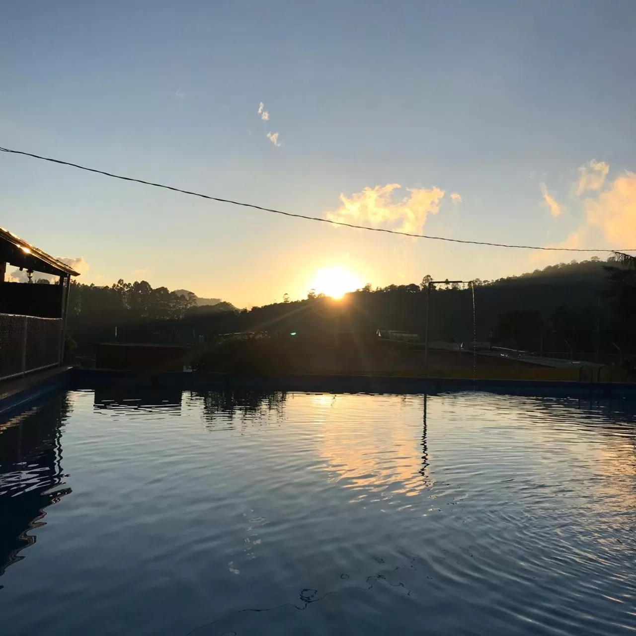 Natural landscape, Swimming Pool in Hotel Palenque Tarrazu