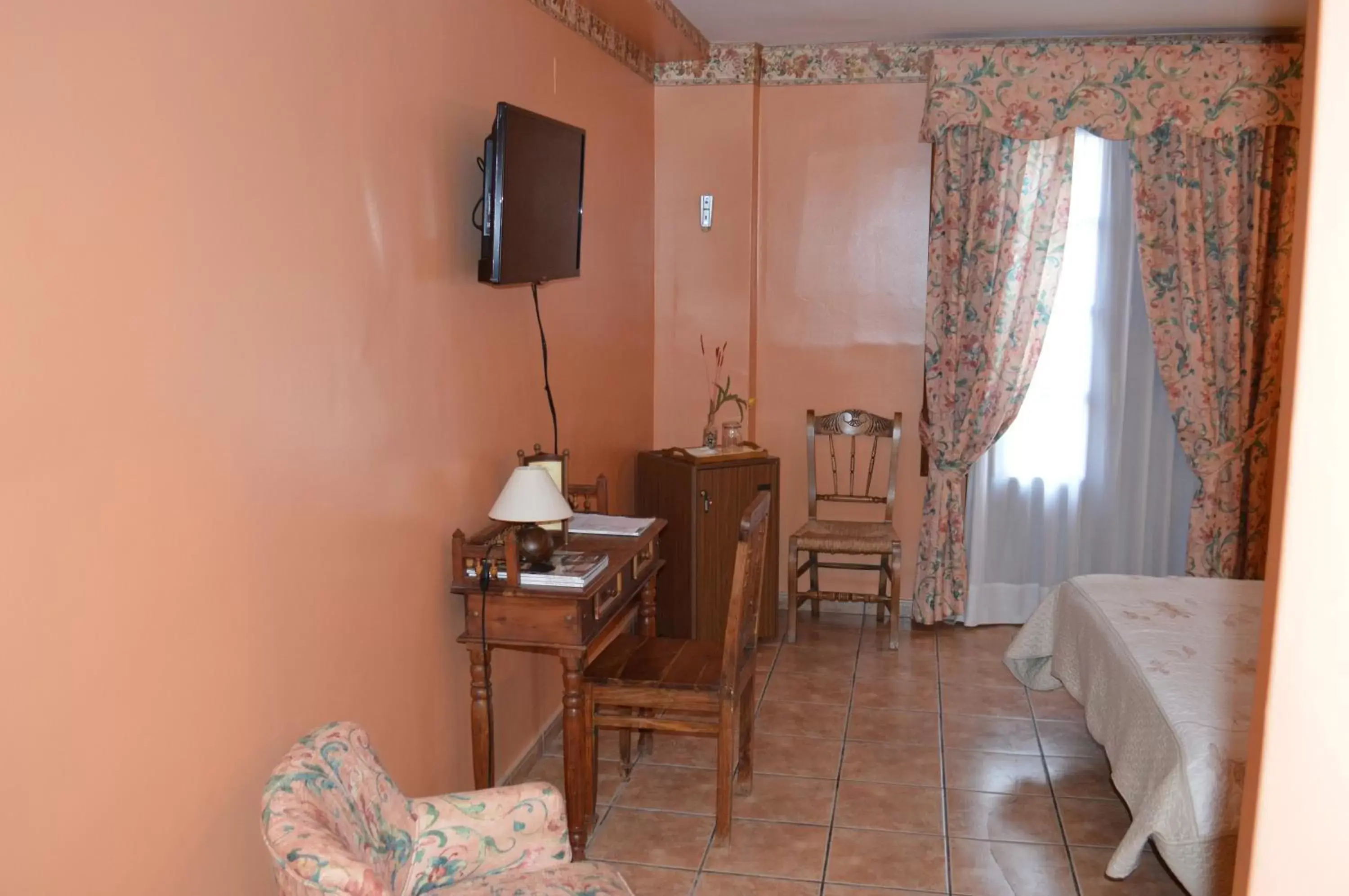 Decorative detail, TV/Entertainment Center in Hotel Don Javier