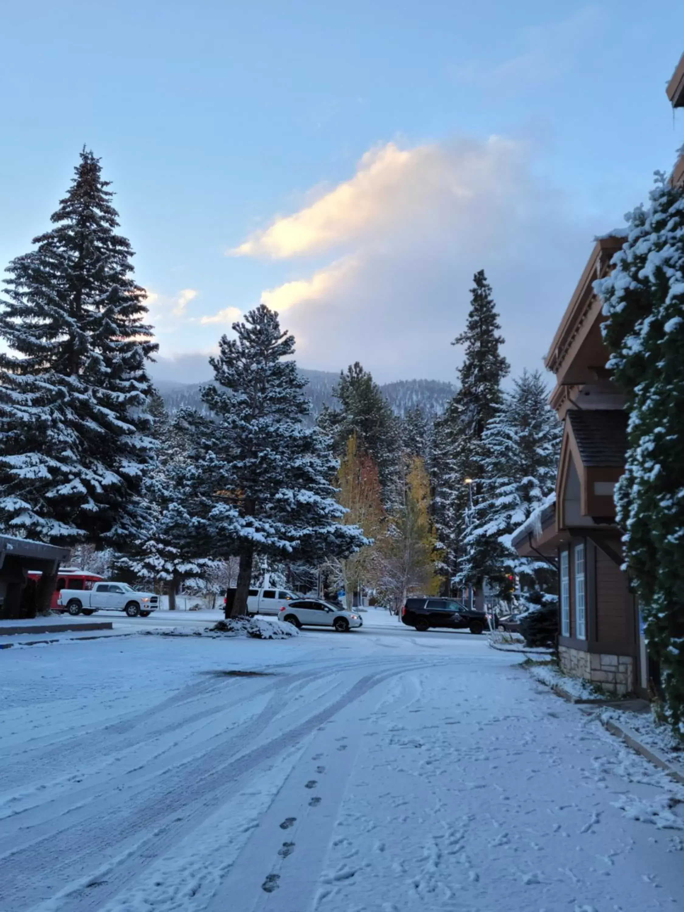 Mountain view, Winter in Holiday Inn Express South Lake Tahoe, an IHG Hotel