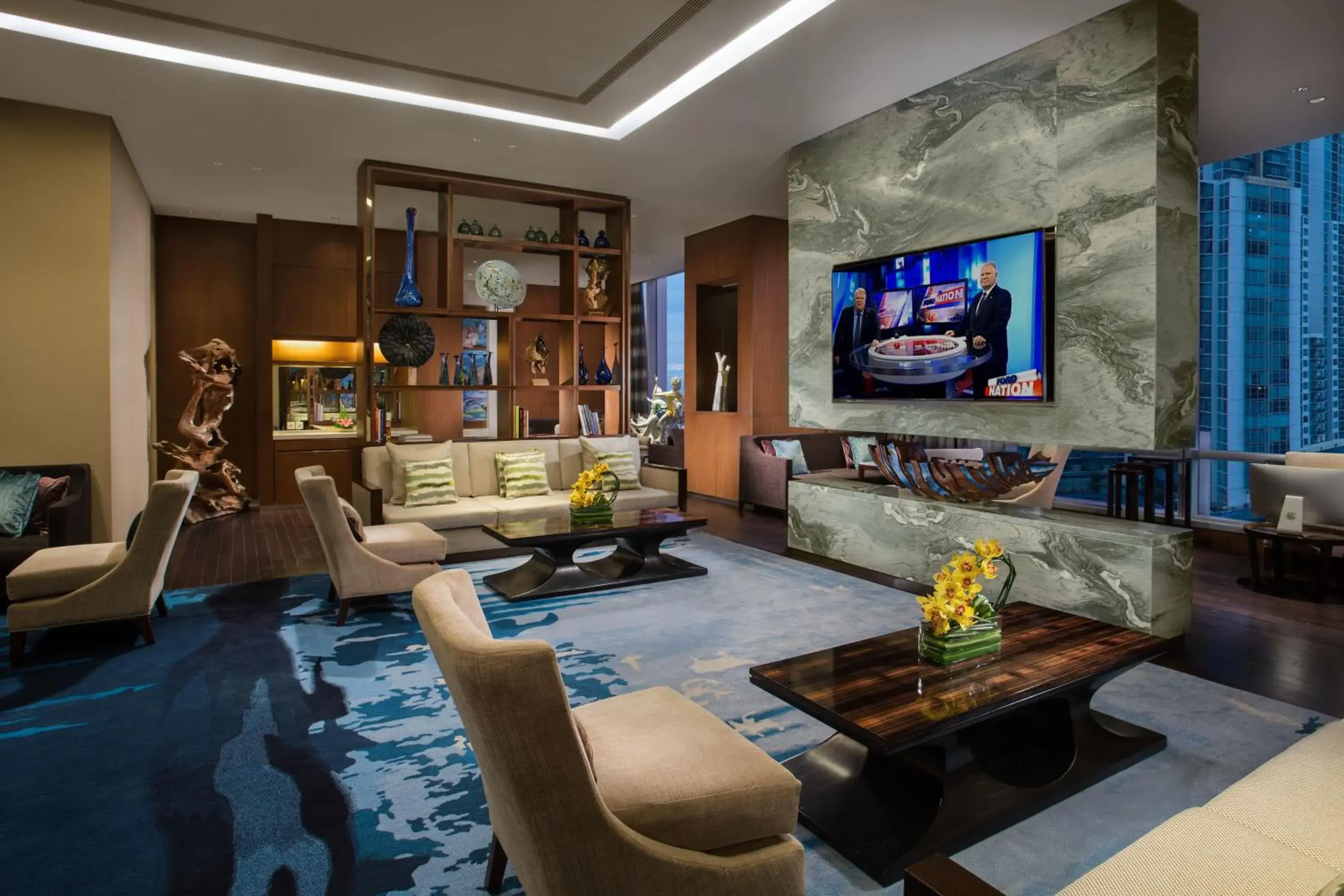 Communal lounge/ TV room, Seating Area in Ascott Kuningan Jakarta