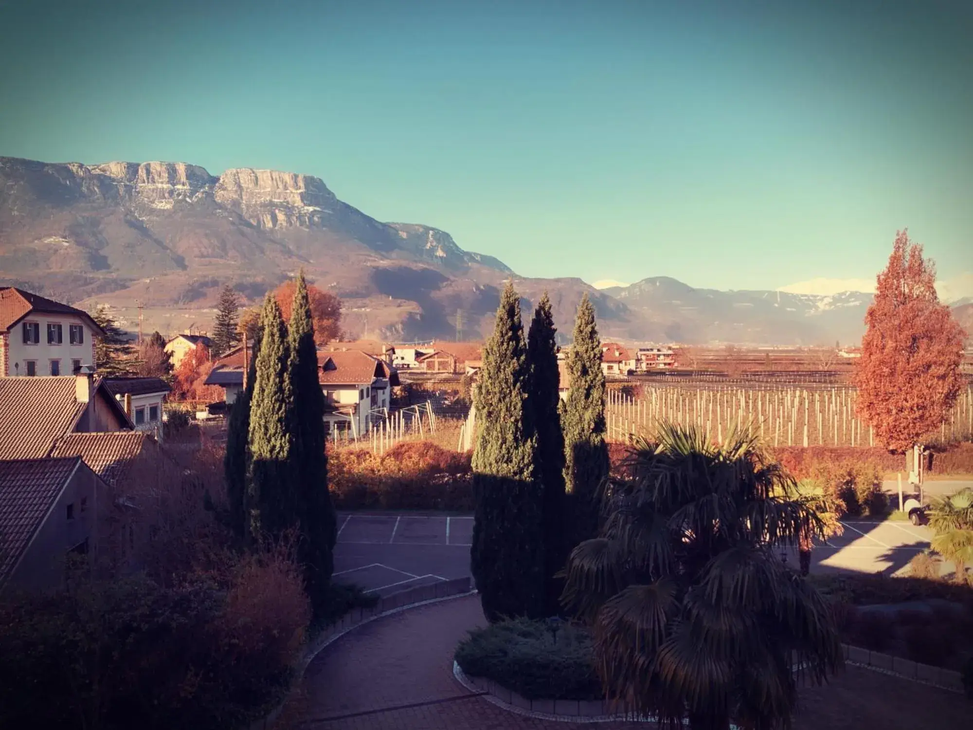 Bird's eye view, Mountain View in Gardenhotel Premstaller