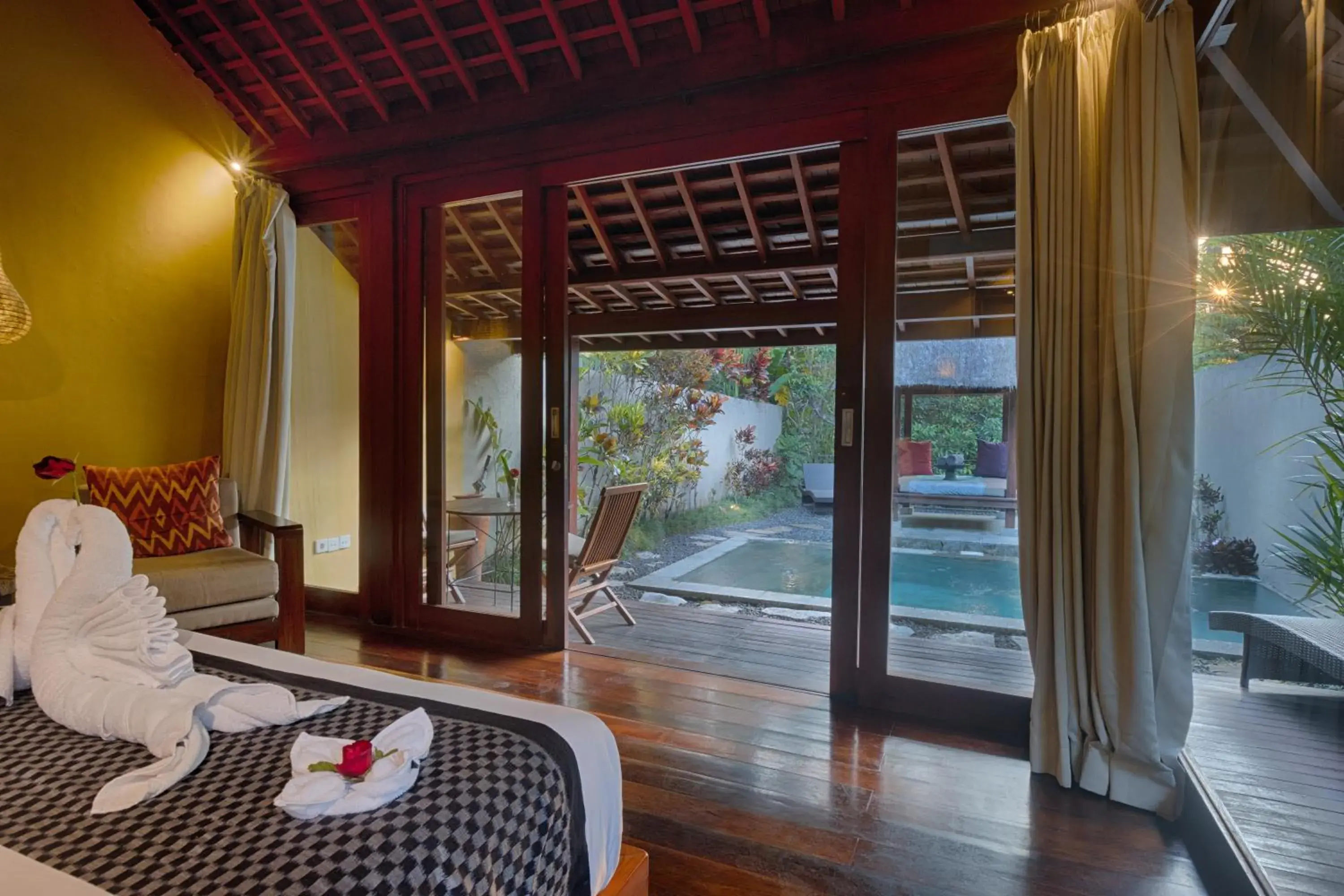 Bed in Temuku Villas Ubud - CHSE Certified