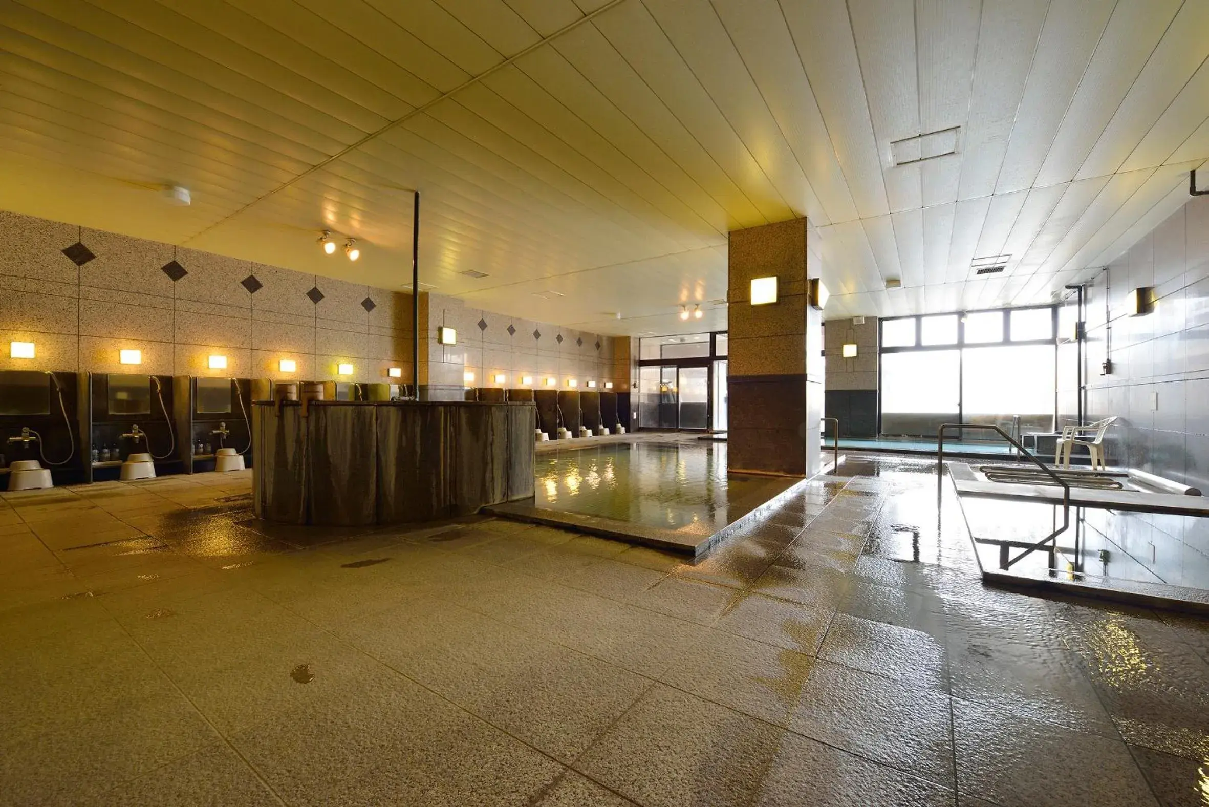 Hot Spring Bath in Asahidake Onsen Hotel Bear Monte